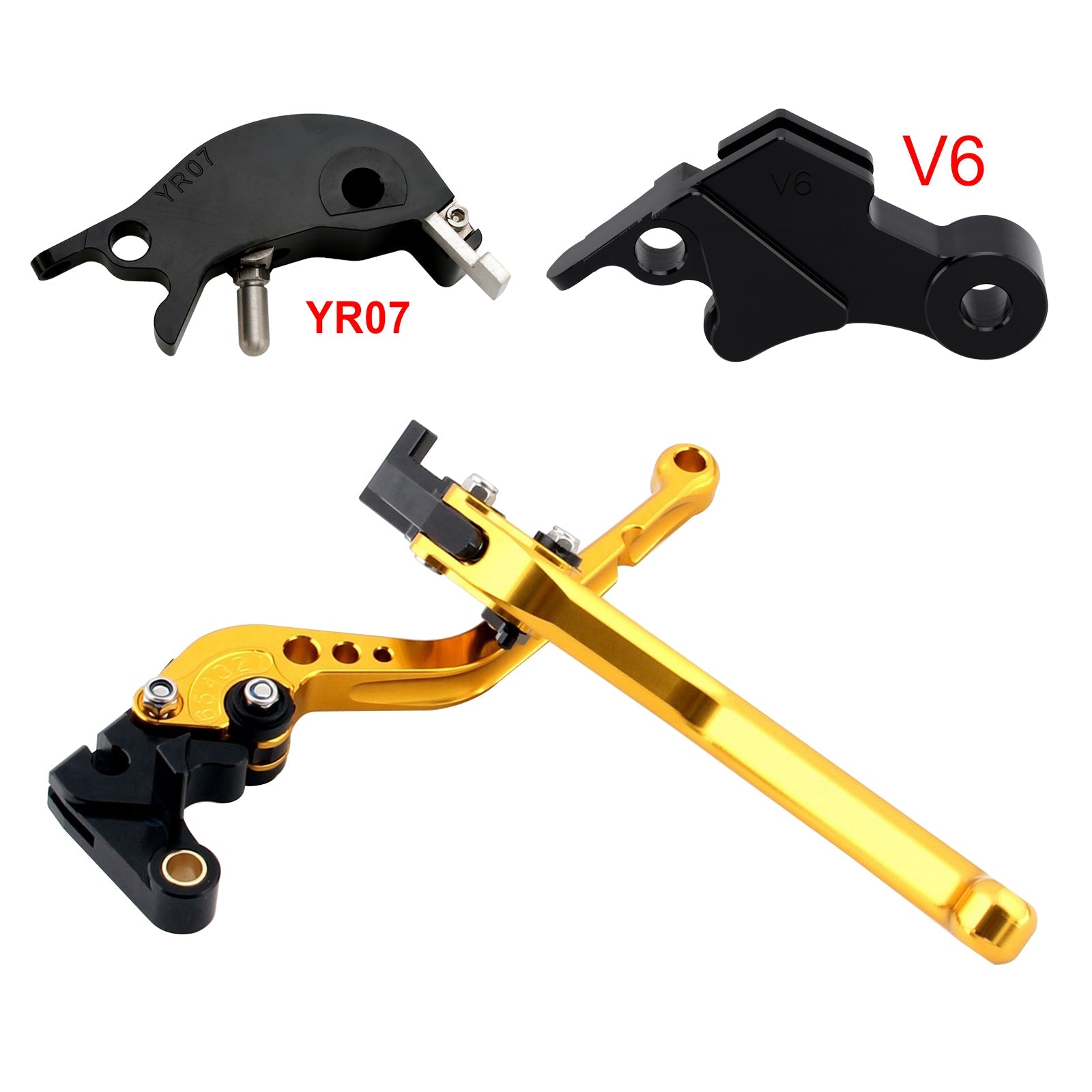 Levier de frein et d'embrayage long compatible avec YAMAHA XSR900 XSR900GP MT-09 MT-09SP 2024-2025