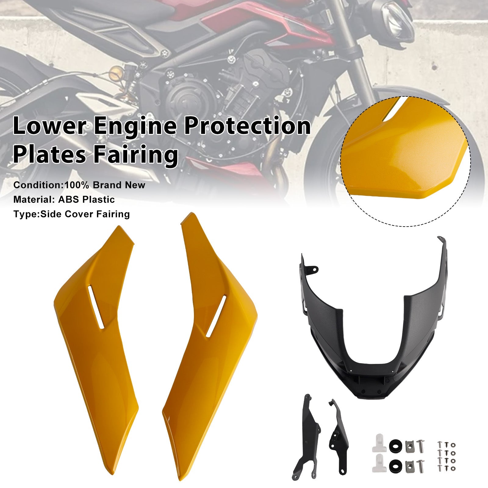 Carénage de protection de bas de caisse pour moteur Street Triple 765 R/RS 2023-2025