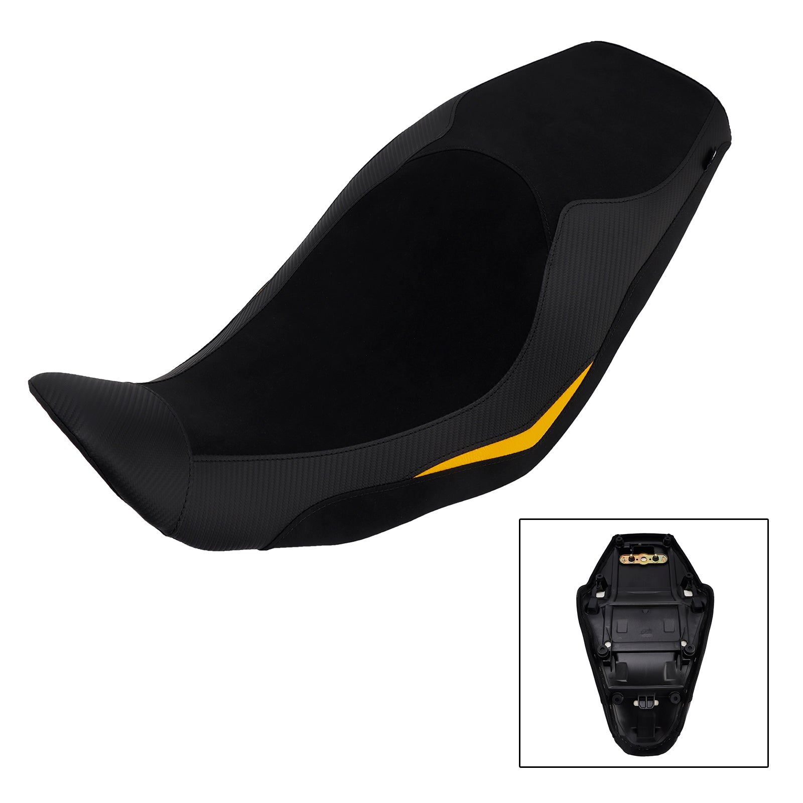 Selle passager avant/arrière pour V-Strom 800 DL800 (2024-2025) - Coussin inférieur rouge/noir