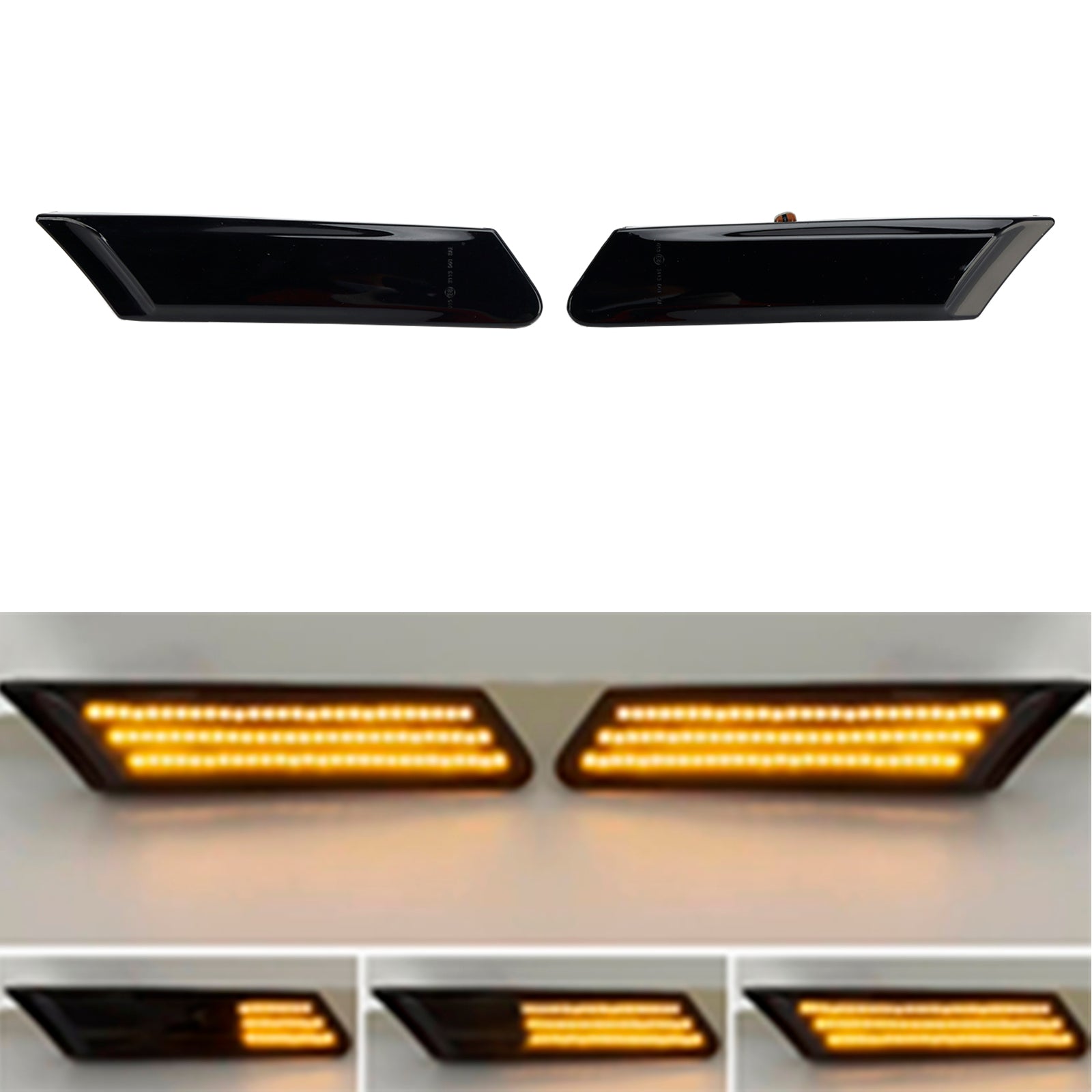 Indicatore di direzione laterale a LED fumé per Porsche 987 997 911