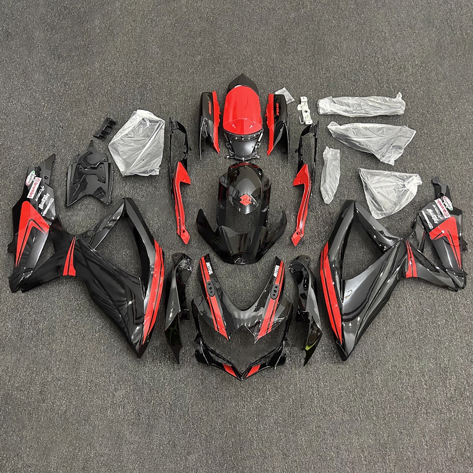 Kit de carénage injecté en plastique ABS pour Suzuki GSXR 600/750 2008-2010 K8
