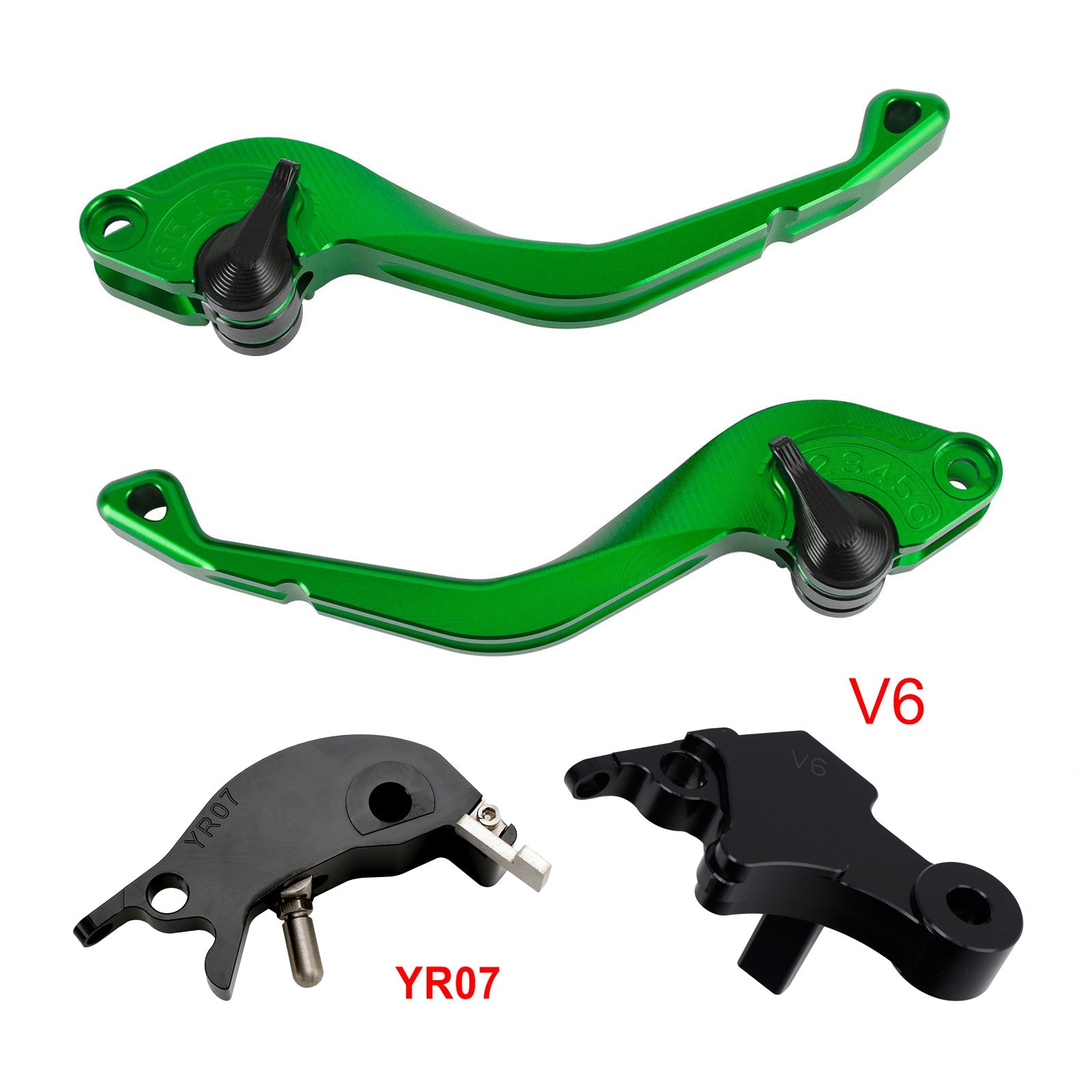 Levier de frein et d'embrayage court CNC compatible avec YAMAHA XSR900 XSR900GP MT-09 MT-09SP 24-25