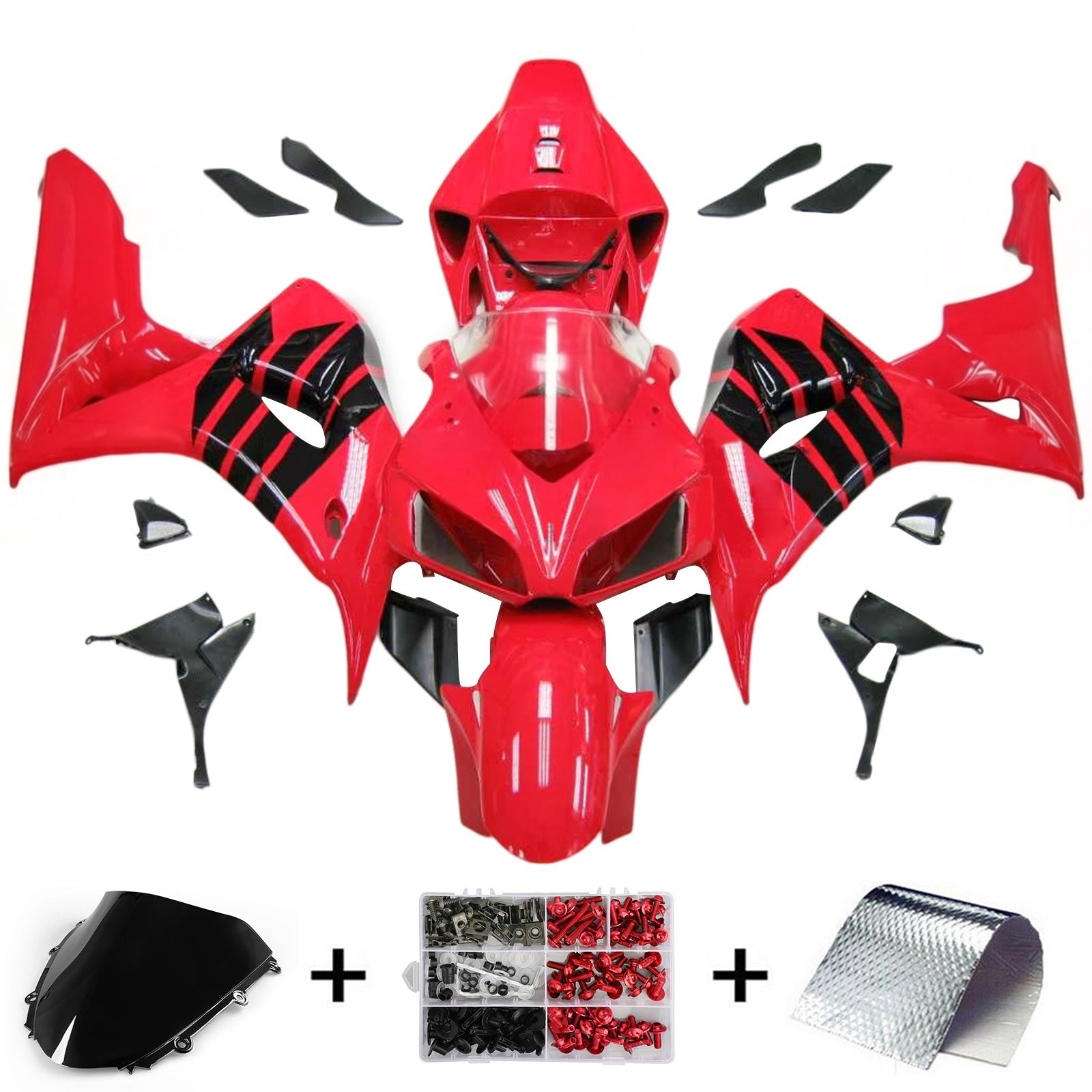 Kit de carénage par injection, carrosserie en plastique ABS pour Honda CBR1000RR 2006-2007