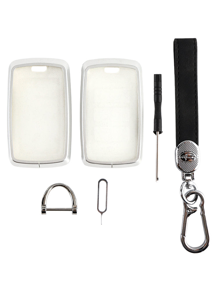 Czarny kadłub ze stopu&Miękka aluminiowa obudowa TPU do kluczyka samochodowego Land Rover