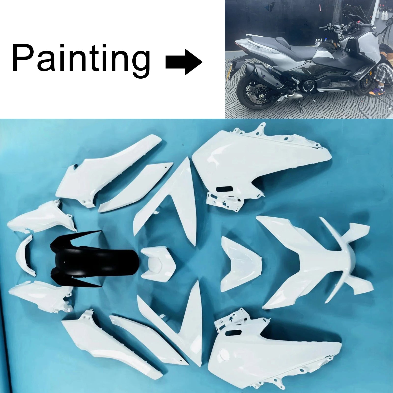 Kit de carénage injecté en plastique pour Yamaha TMAX560 2022-2024