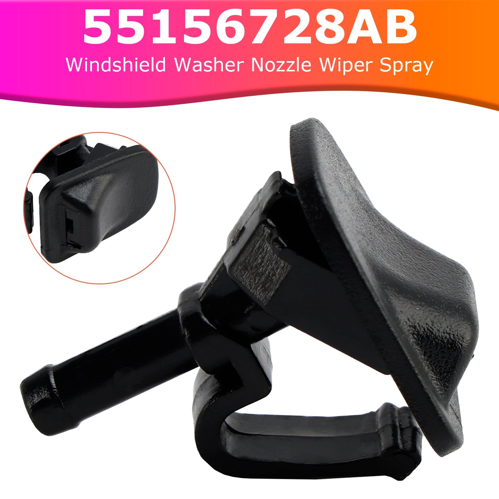 Ugello lavavetri 55156728AB per Jeep Wrangler JK 2002-2012