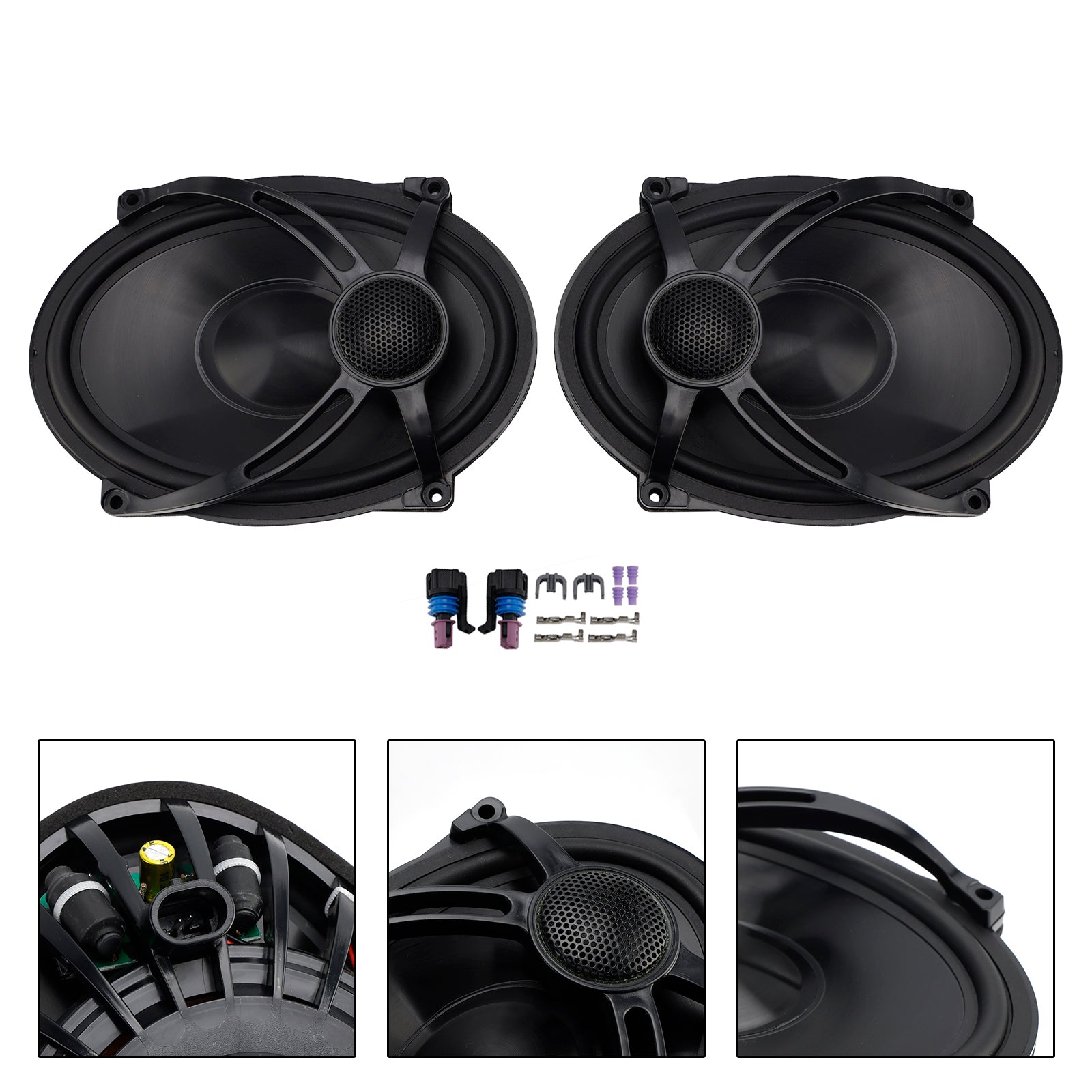 2 x Pannier-kannen kaiutinsarja 5""x" 7""Road Glide FLHR Touringille (1994-2024).