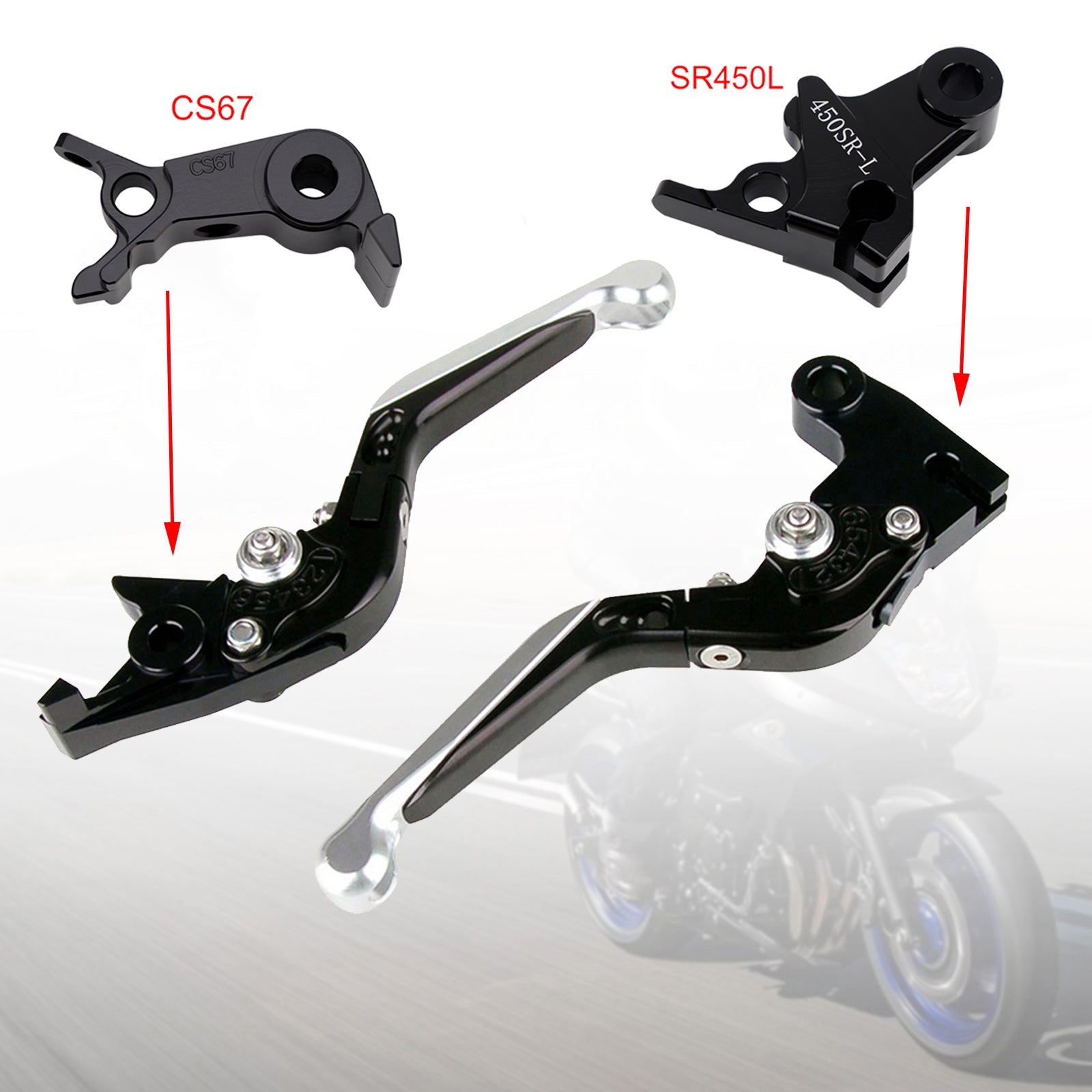 Levier de frein et d'embrayage réglable compatible avec VOGE DS900X 900DSX 2024-2026