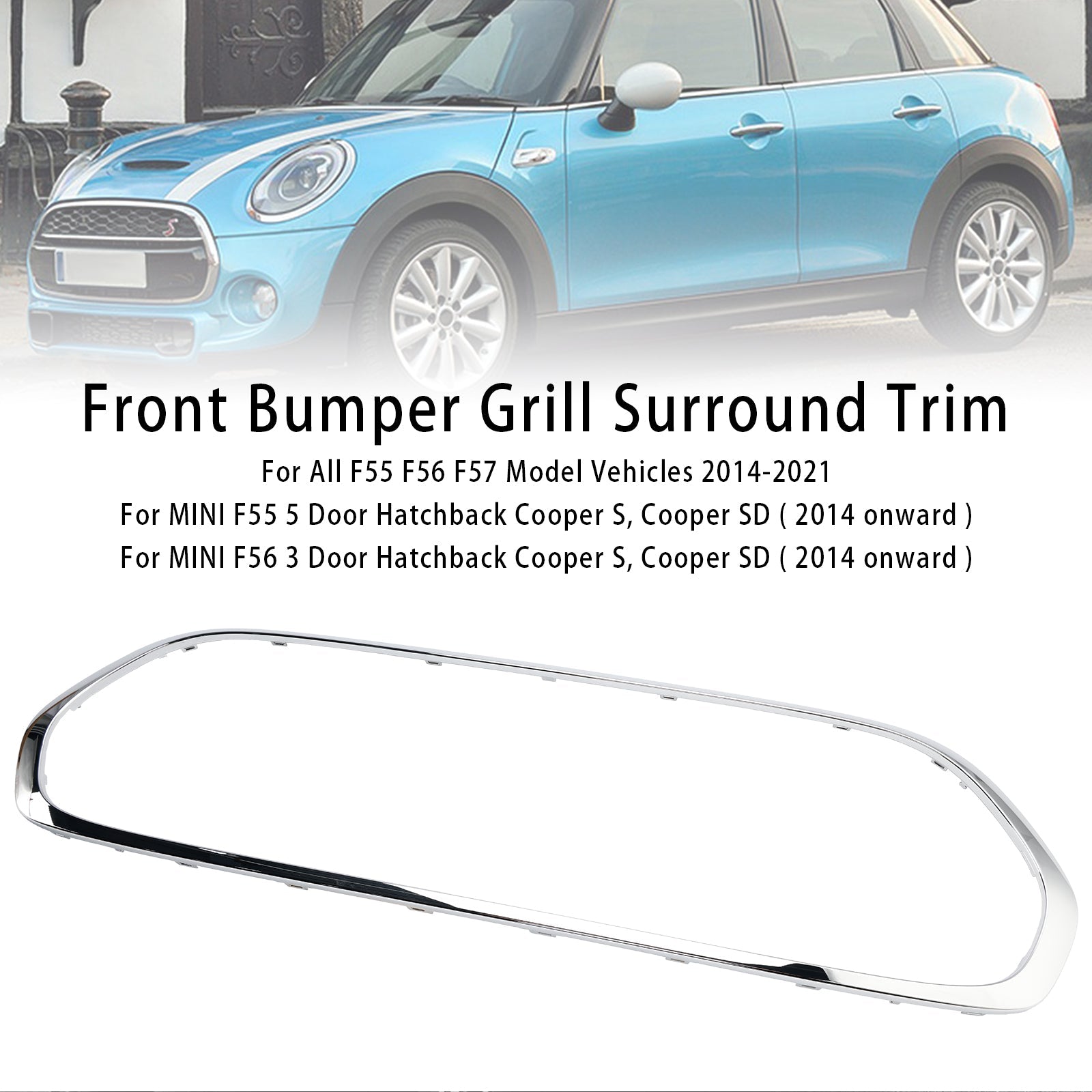 Mini Cooper F55 F56 F57 2014-2021 51137449207 Front Grillet
