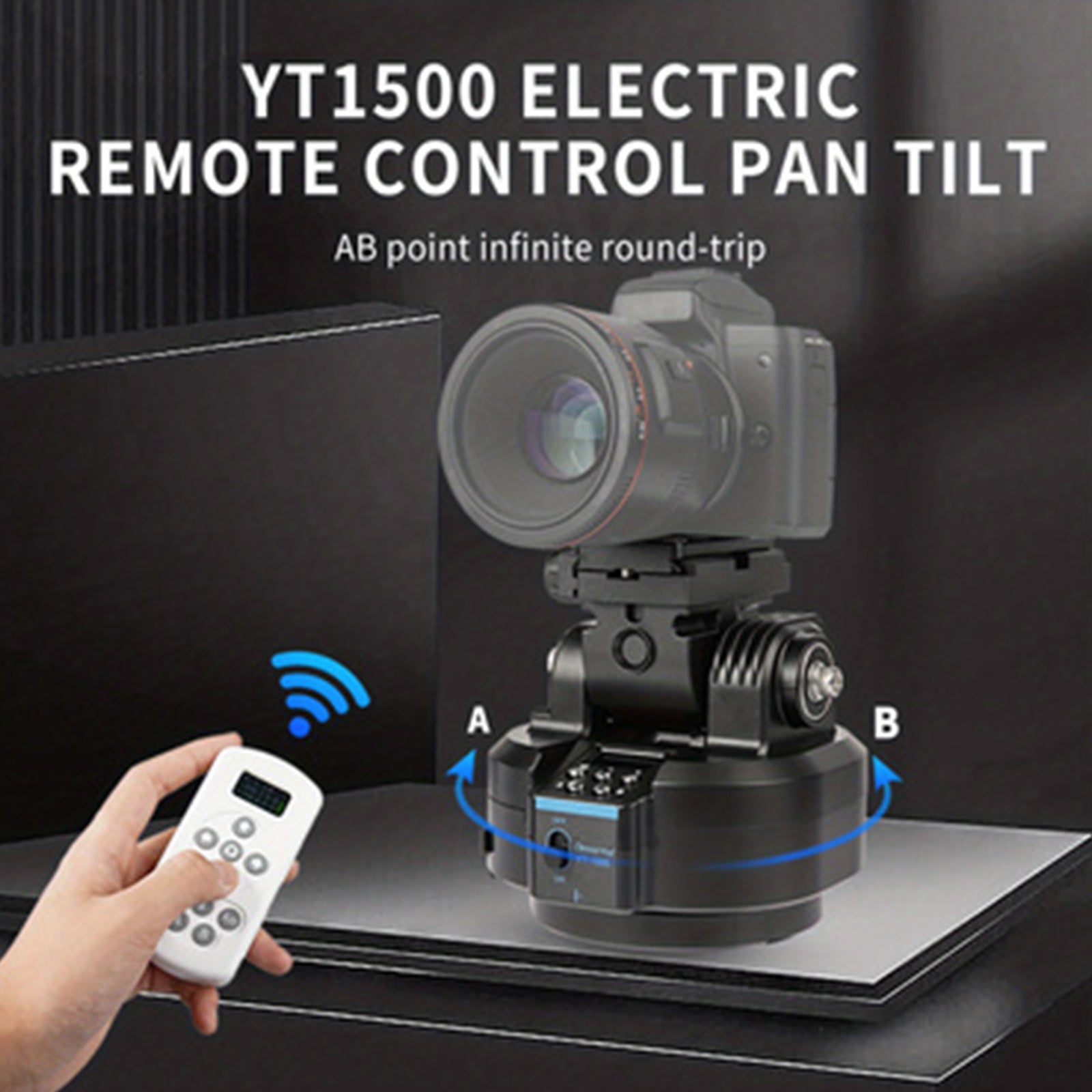 YT-1500 Caméra Plateforme Cloud Électrique Mobile Stabilisateur Panoramique Rotatif en Direct