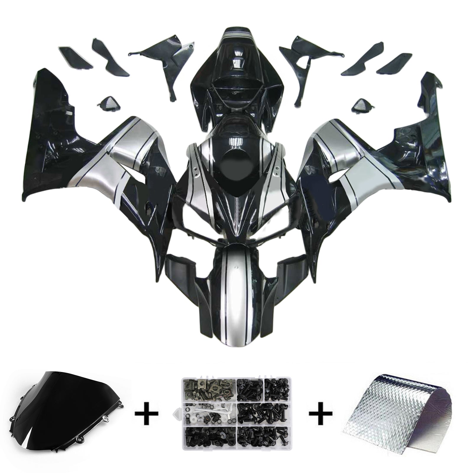 Kit de carénage par injection, carrosserie en plastique ABS pour Honda CBR1000RR 2006-2007