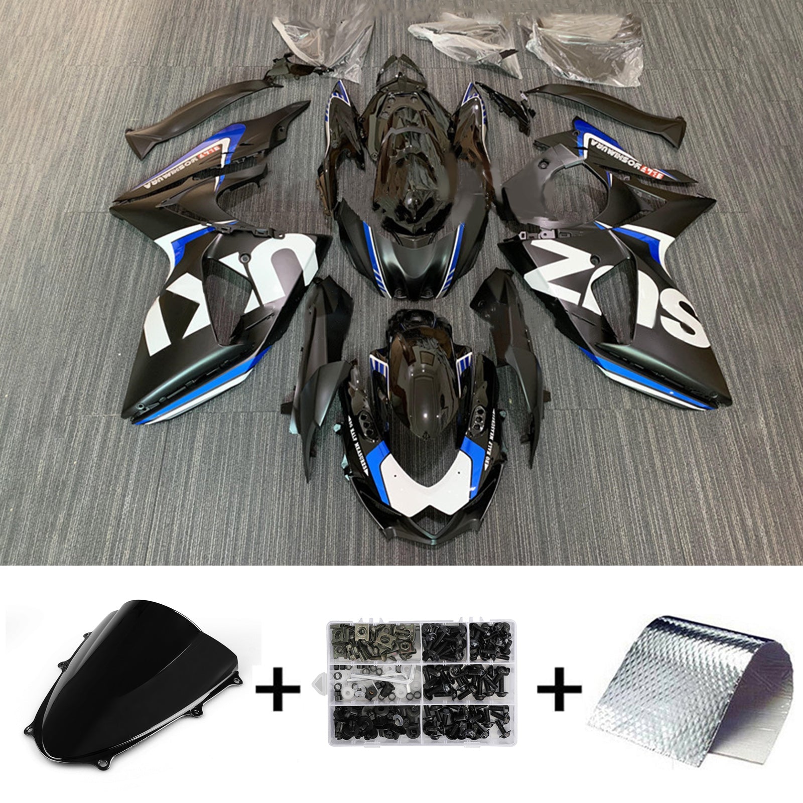 Amotopart Suzuki GSXR1000 2009-2016 K9 Kit carenatura carrozzeria in plastica ABS