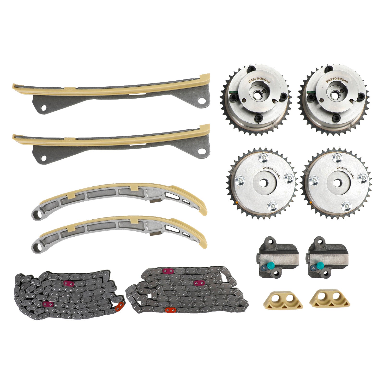 Timing Chain Kit pour Hyundai Sedona 3.3L 2015-2021 24350-3CGA1 24410-3CGA3