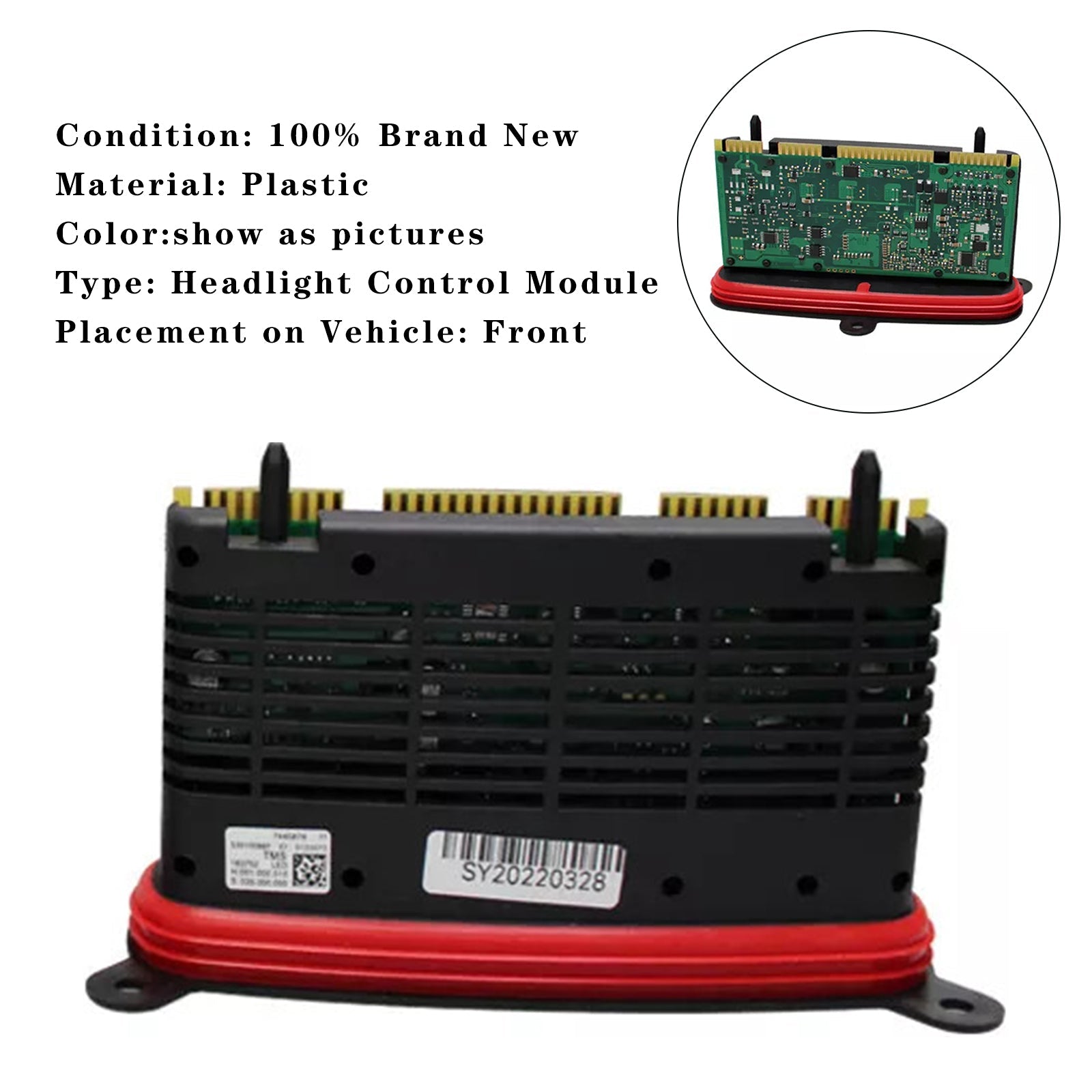 08/2012-10/2016 BMW 5' F10 LCI (SOLO FULL LED) Modulo controllo fari 63117440878
