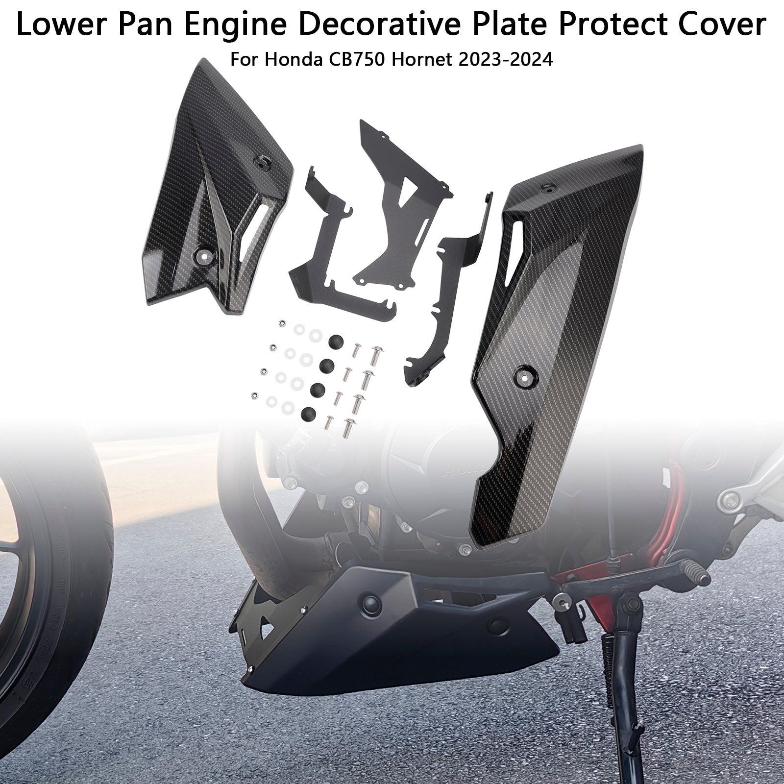 Couvercle de protection décoratif pour plaque inférieure du moteur Honda CB750 Hornet 2023-2024