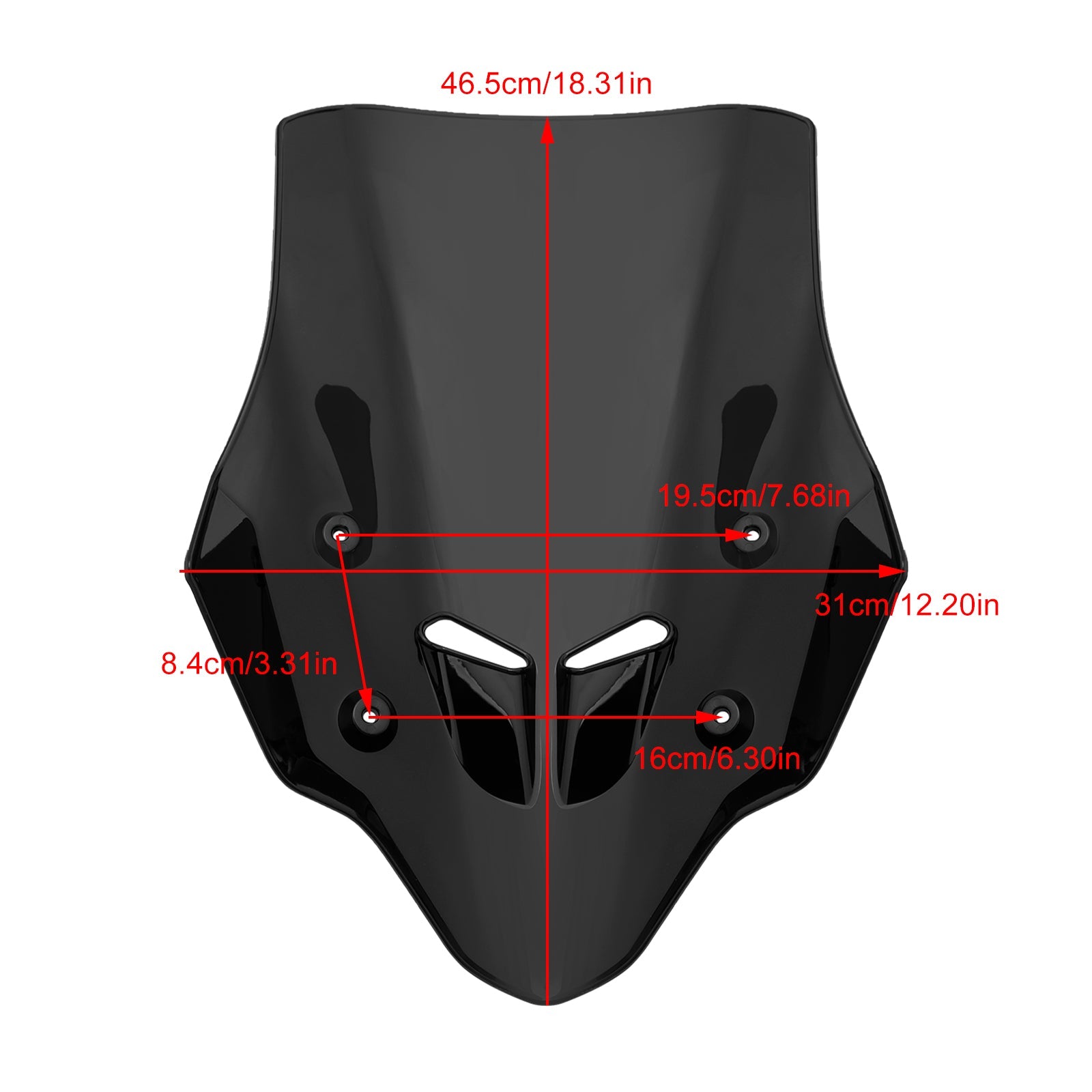 Pare-brise de moto ABS adapté pour HONDA CB400X/CB500X 2019-2024