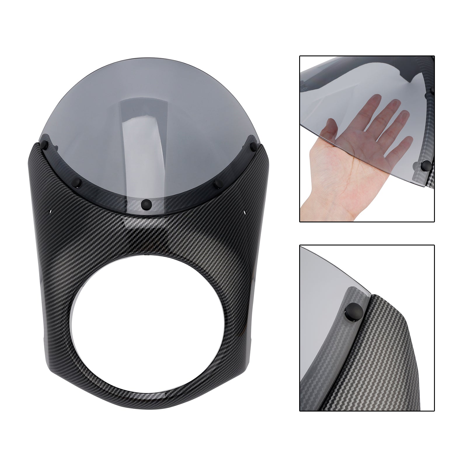 Fiera del parabrezza del faro per eliminatori Kawasaki 500 2024-2025