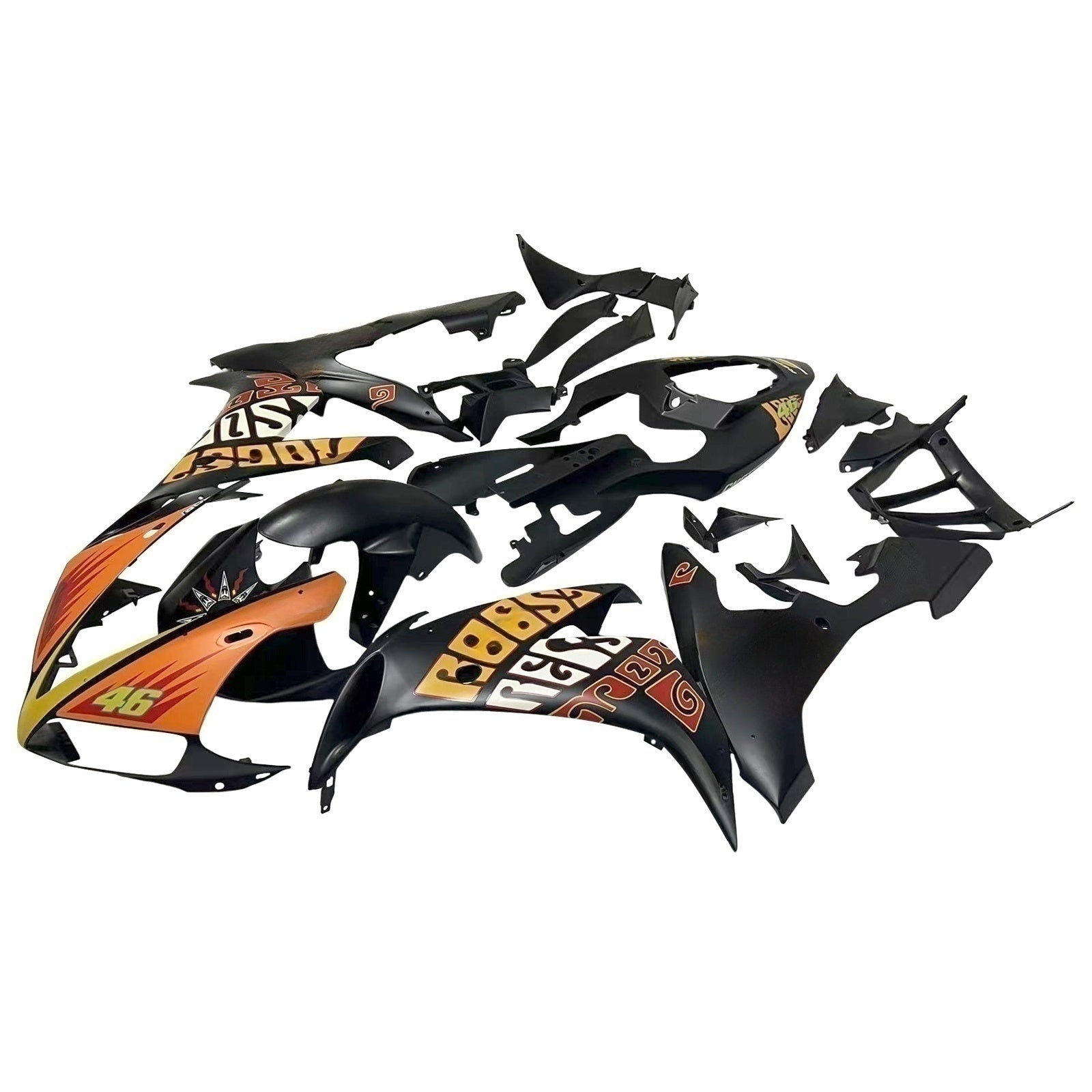 Kit de carénage par injection, carrosserie en plastique ABS, compatible avec Yamaha YZF 1000 R1 2004-2006