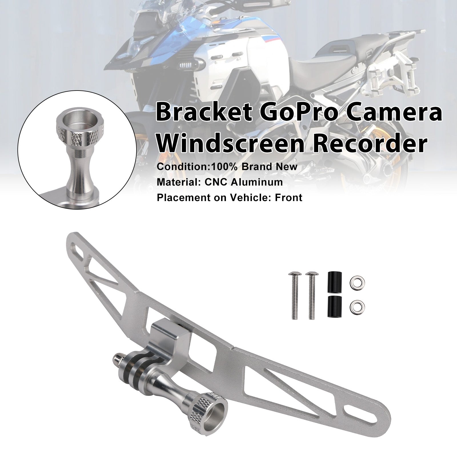 GoPro Camerahouder voor BMW R1300GS S1000XR F900XR F850GS Voorruit