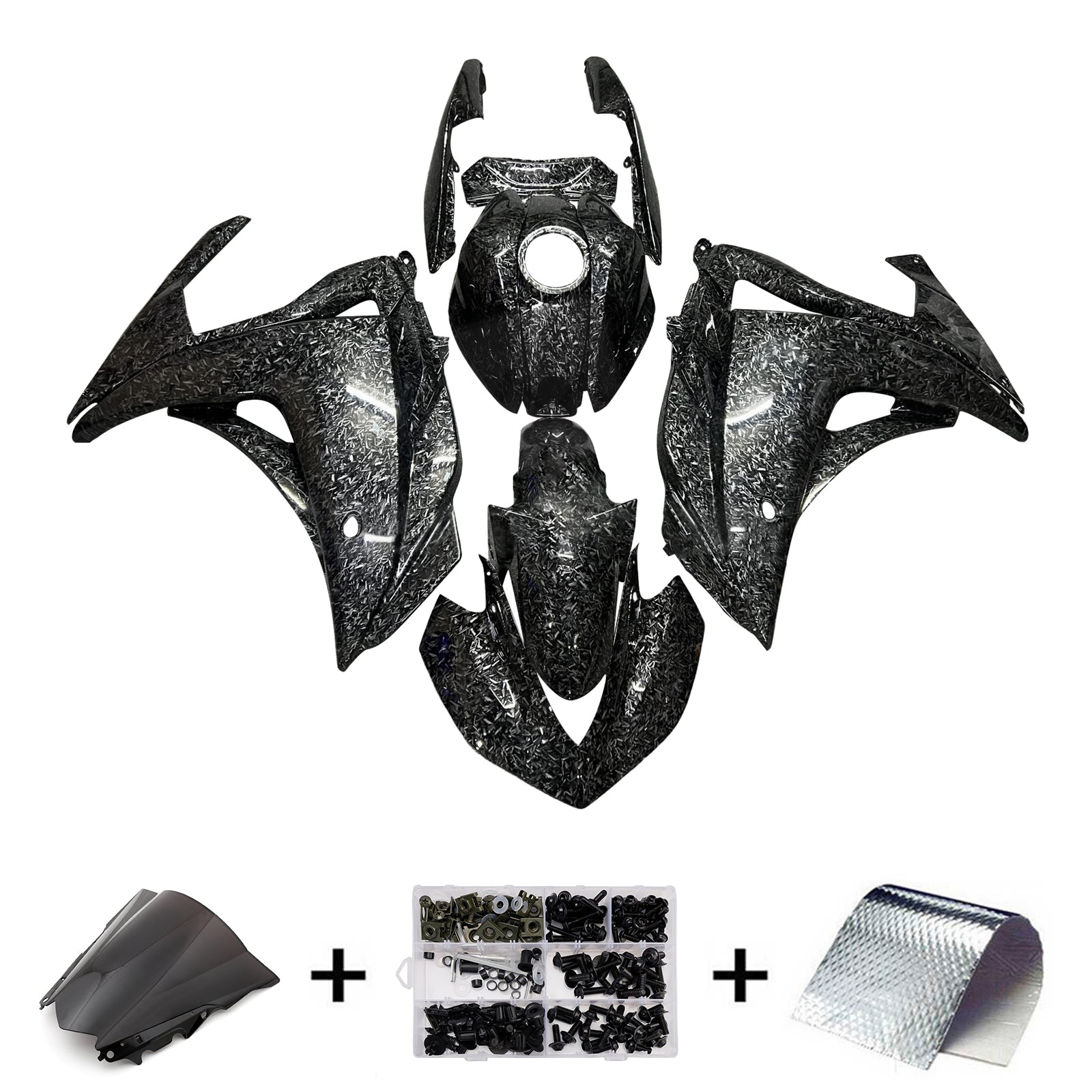 Kit de carénage injecté ABS pour Yamaha YZF-R3 2014-2018 et R25 2015-2017