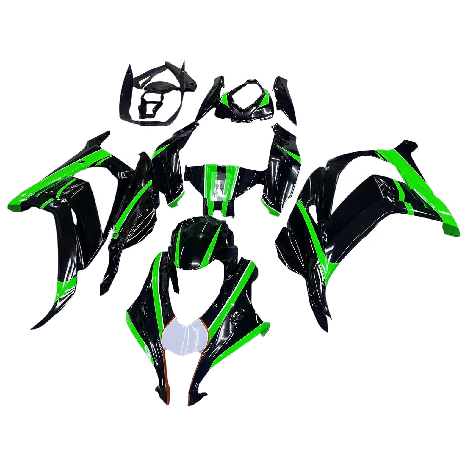 Kit de carénage en plastique ABS injecté compatible avec Kawasaki ZX10R 2016-2020