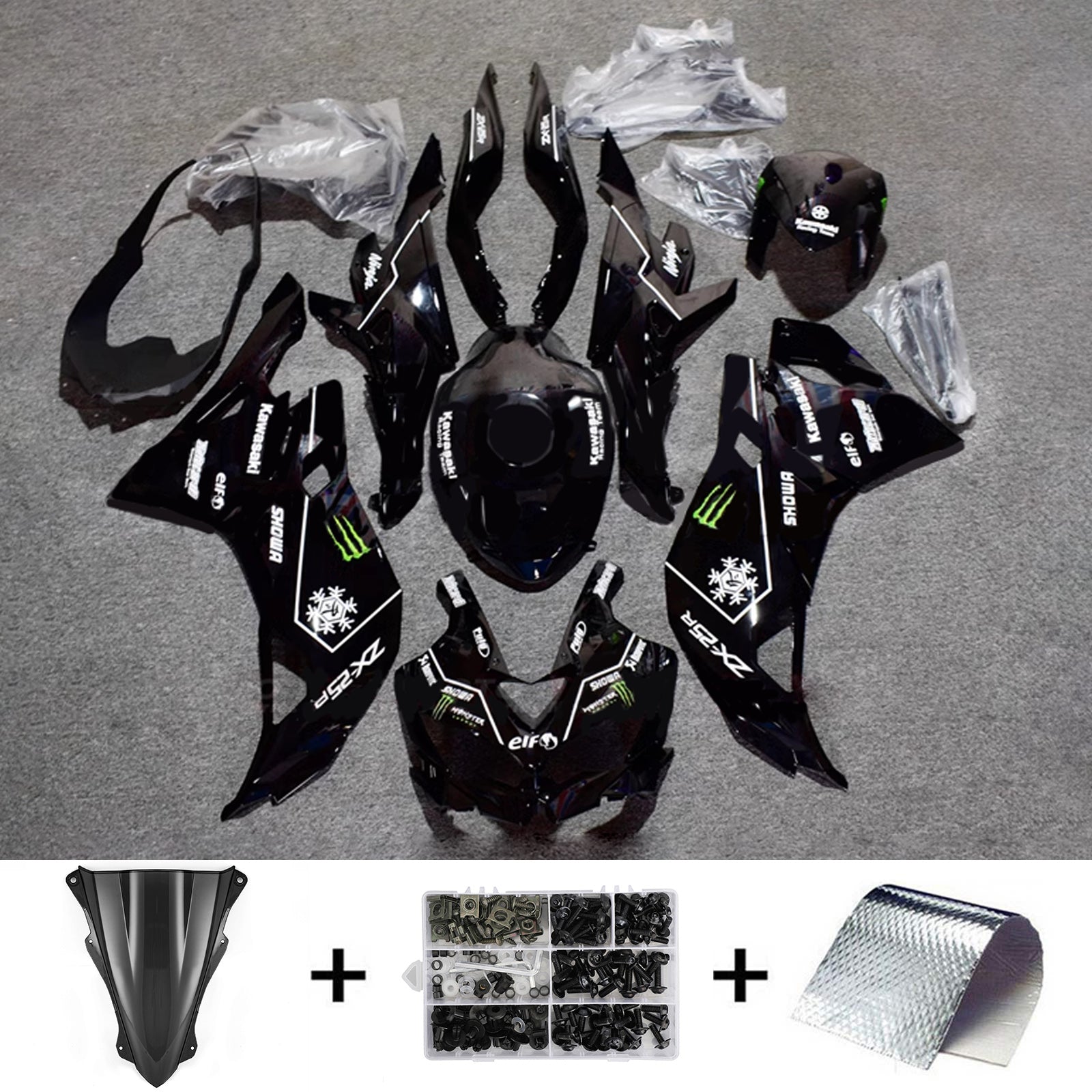 Kit Carenado Inyección Kawasaki Ninja ZX-25R ZX-4R ZX-4RR 2019-2024