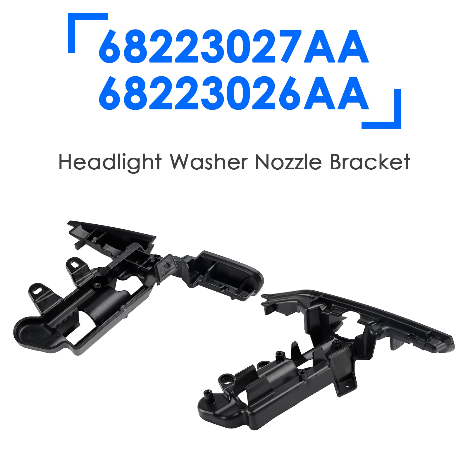 Soporte de boquilla lavafaros (2 piezas) para Jeep Grand Cherokee 2014-2017