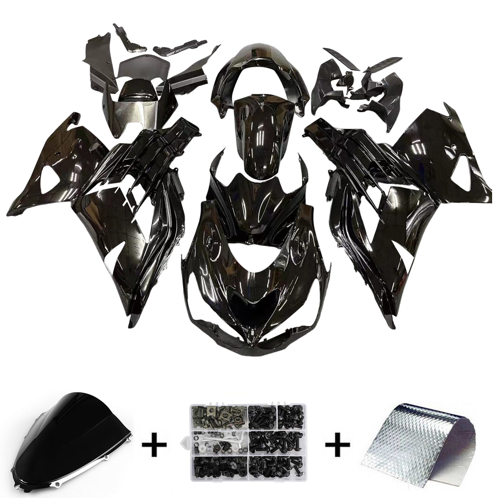 Kit de carénage par injection, carrosserie adaptée à la Kawasaki ZX14R ZZR1400 2012-2026