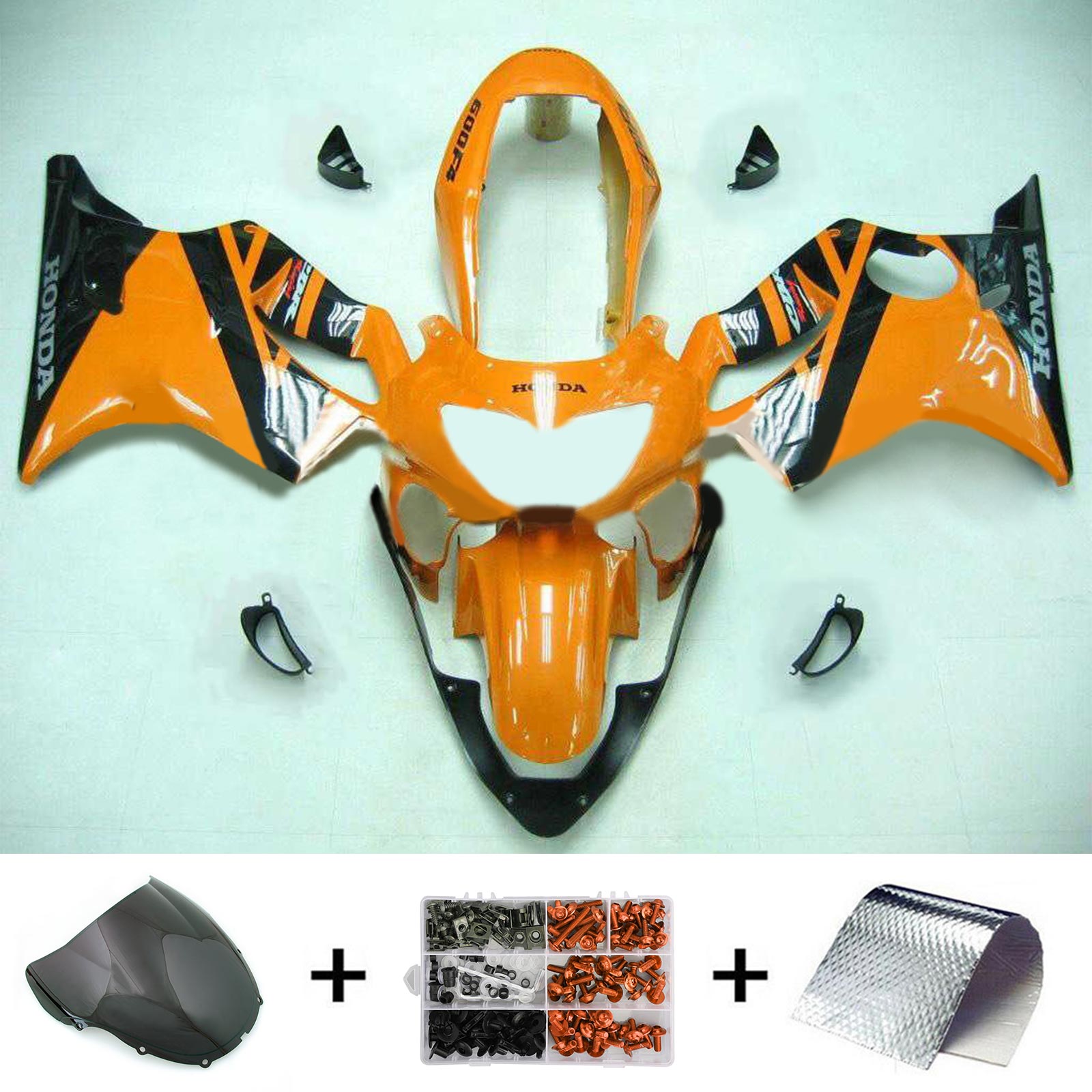 1999-2000 Honda CBR600F4 Kit carenatura iniezione carrozzeria in plastica ABS