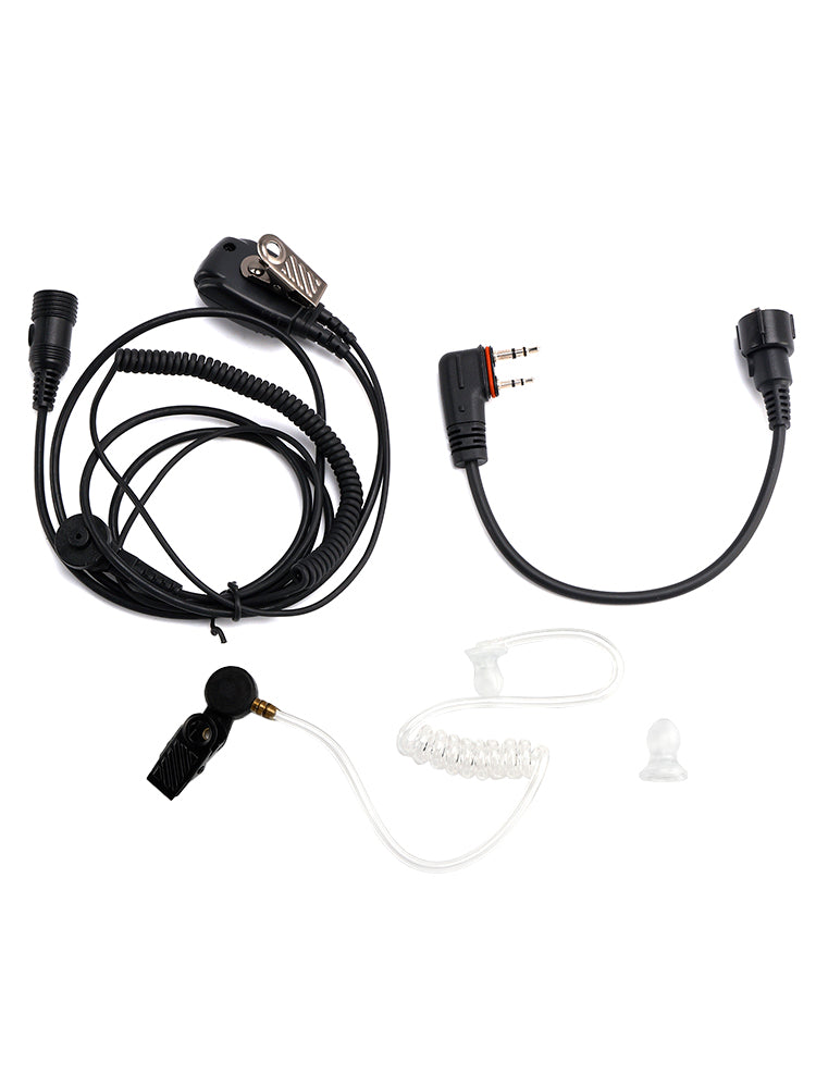 Écouteur intra-auriculaire transparent à tube d'air 102B avec câble A24 pour ICOM A25CE A25N A24