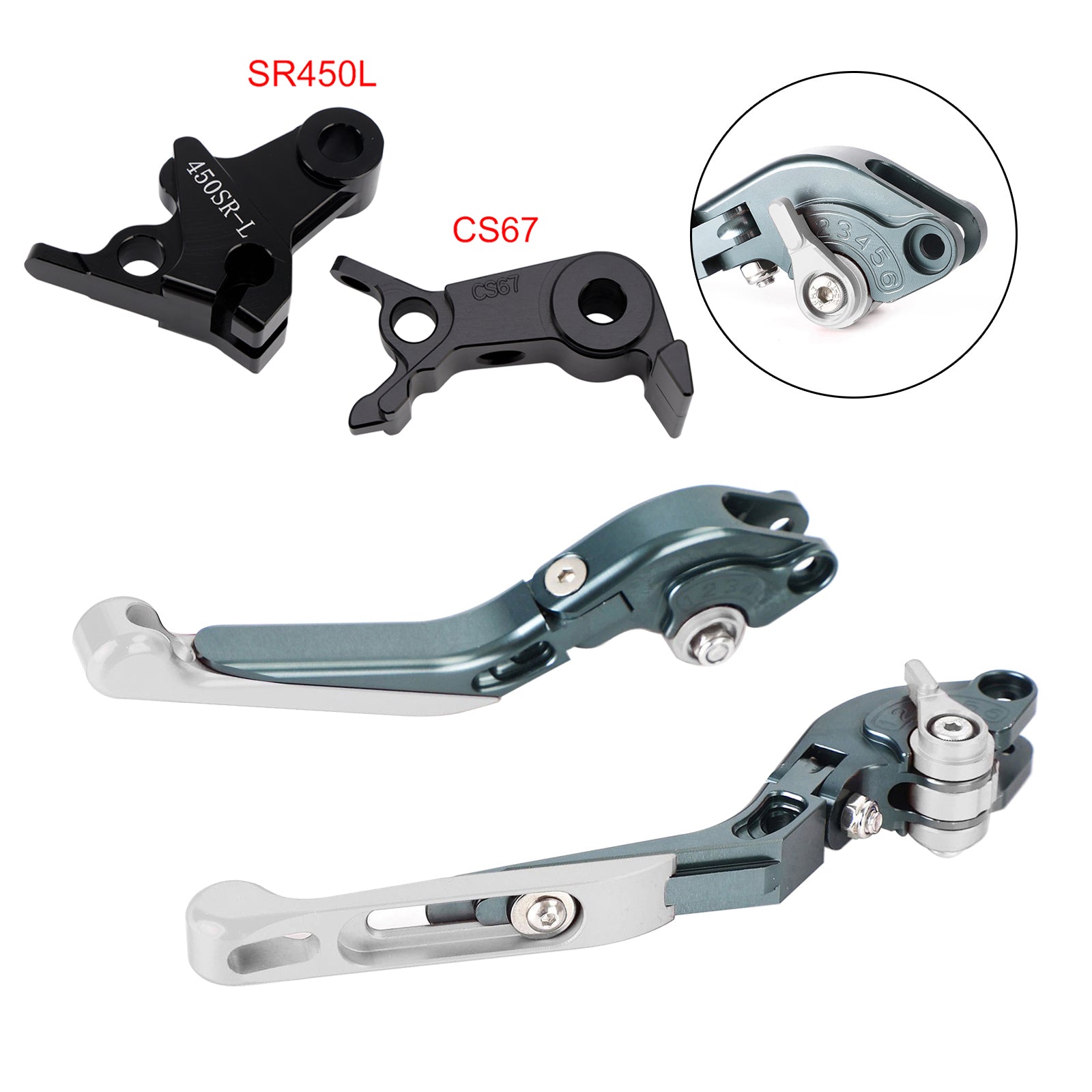 Levier de frein et d'embrayage réglable compatible avec VOGE DS900X 900DSX 2024-2026
