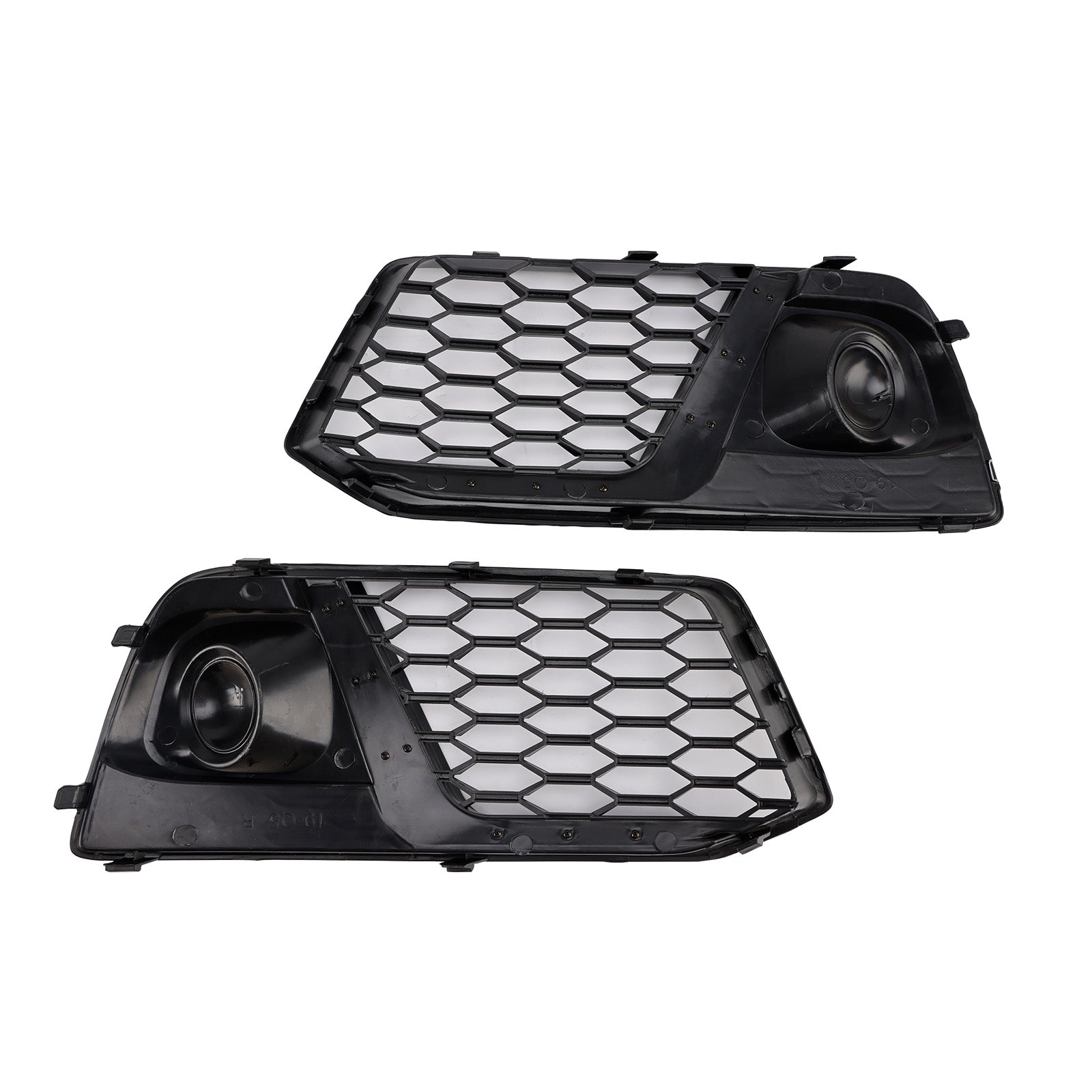 Grille de protection des phares antibrouillard avant en nid d'abeille noire pour Audi Q5 SQ5 2018 2019