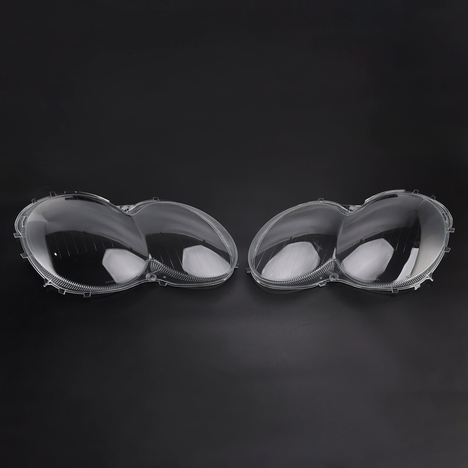 Set di 2 copri fari anteriori e posteriori per Benz W230/R230 SL500 SL600 (2003-2008) con colla