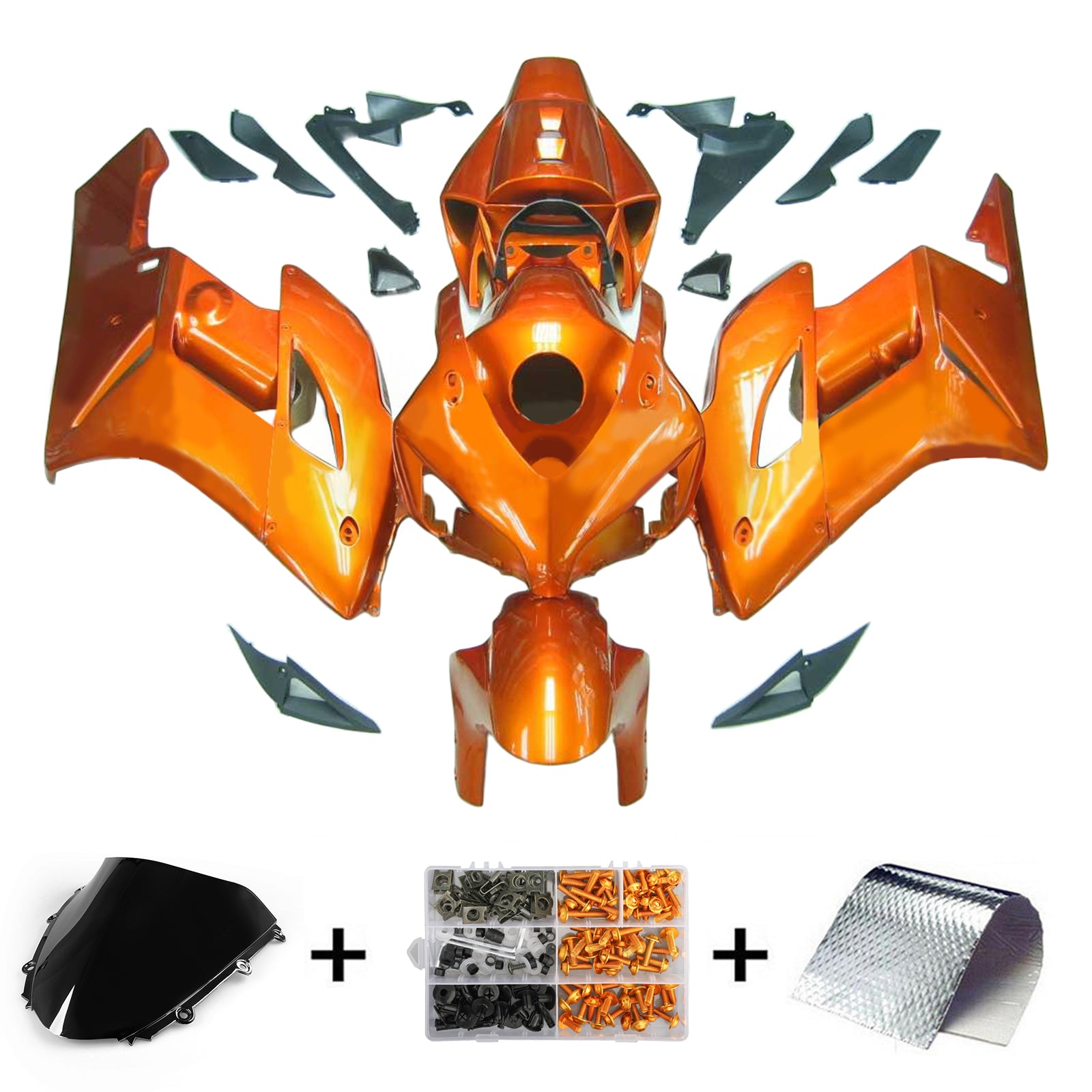 Kit de carénage par injection, carrosserie en plastique ABS pour Honda CBR1000RR 2004-2005