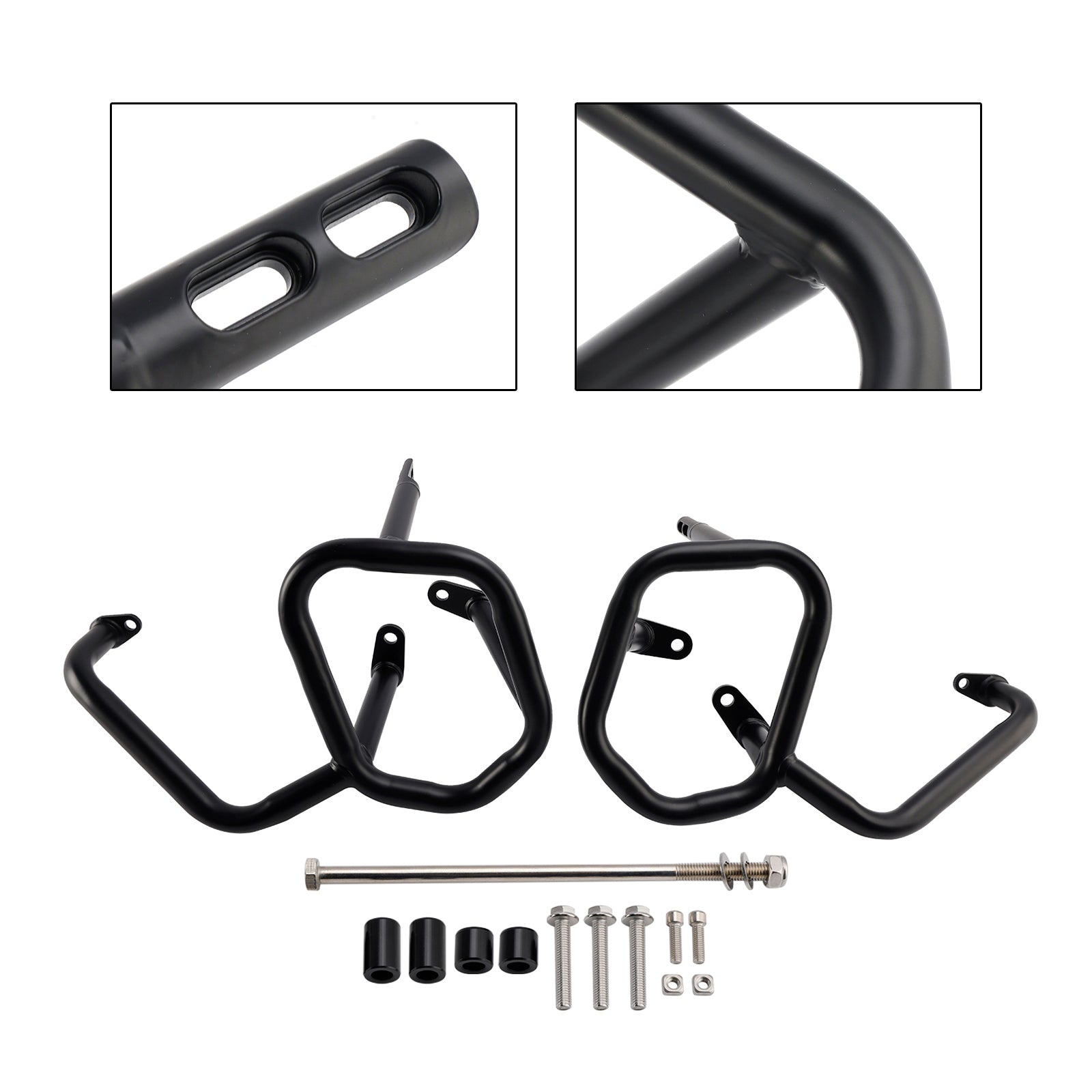 Paramper anti-collisione per telaio di protezione del motore = nero per velocità Scrambler 400 X 2024-2025