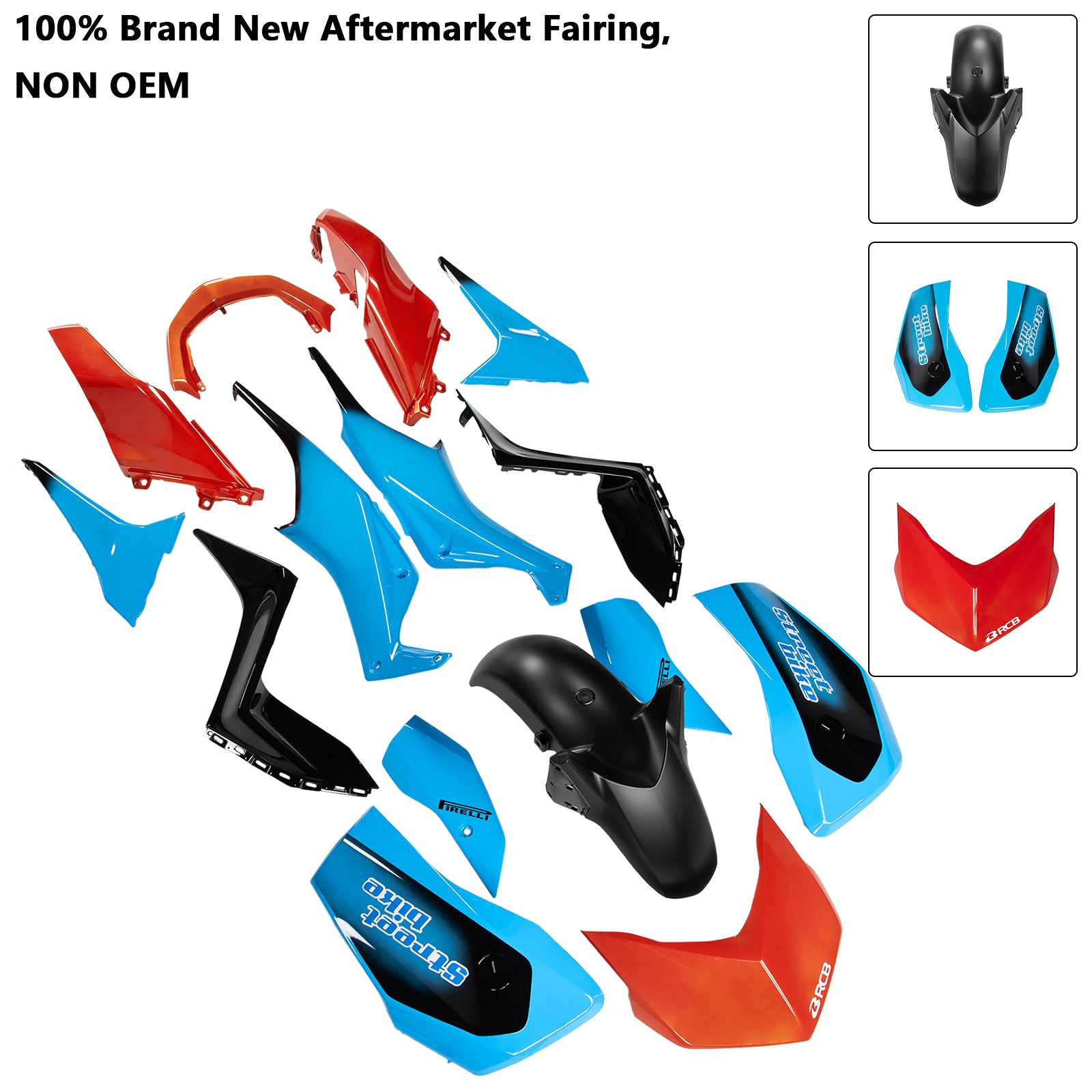 Kit de carénage de carrosserie ABS par injection pour Yamaha X-MAX 300 XMAX 2023-2024