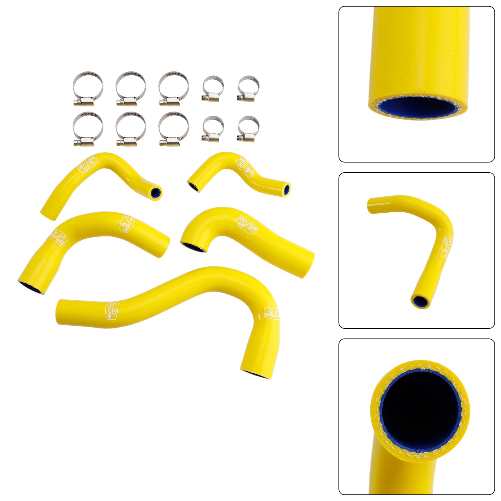 Durite de liquide de refroidissement en silicone pour radiateur Yamaha MT-09 XSR900 Tracer 9/GT toutes années