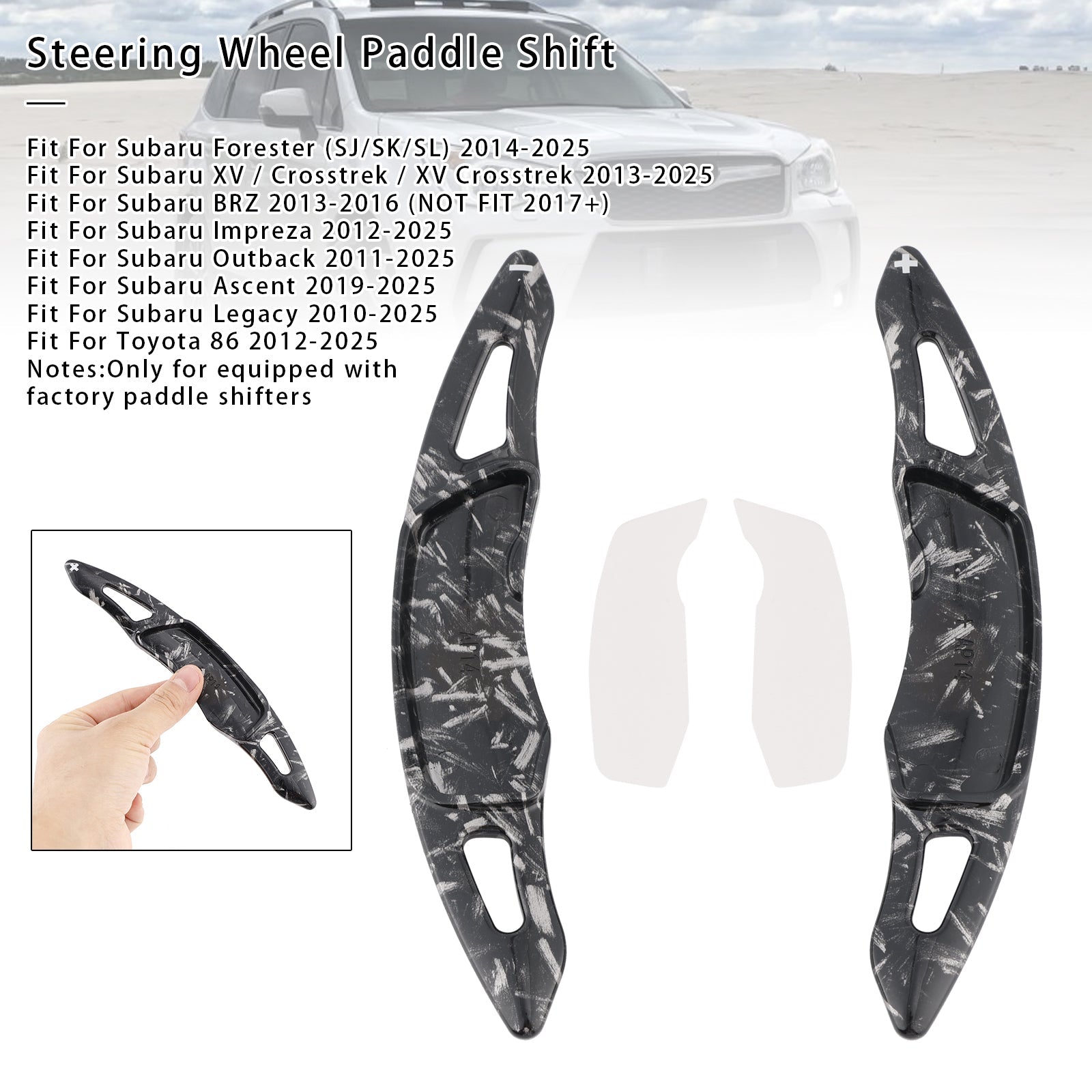 Palettes de changement de vitesse au volant pour Subaru Forester Toyota