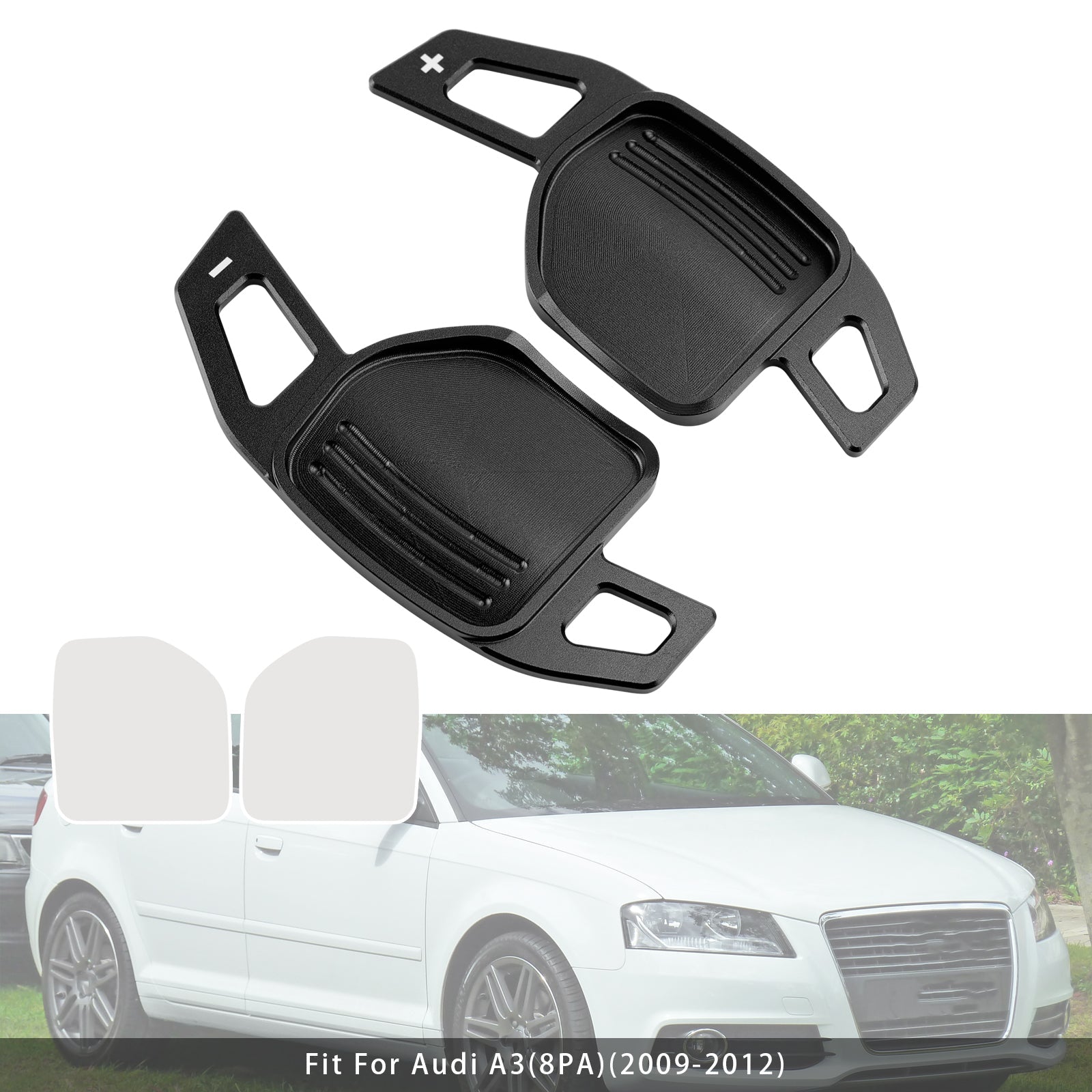 Palettes de changement de vitesse au volant pour Audi A3 A4 A5 A6 TT Q5 08-14 en aluminium