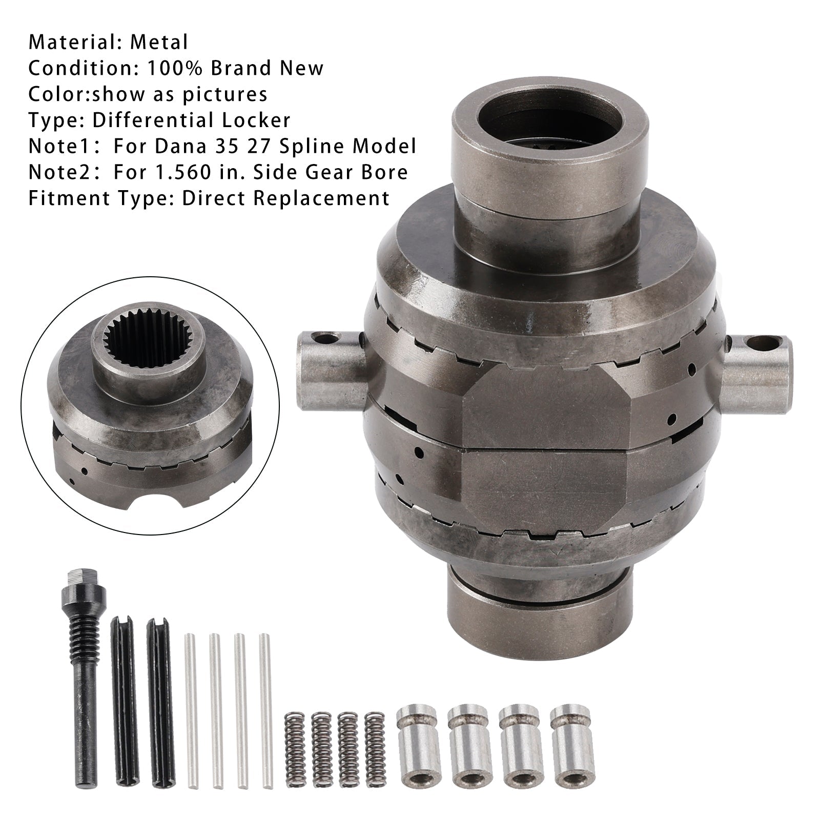 1984-2001 JEEP CHEROKEE DANA 35 27 SPLINE BLOCKING DE BLOQUEO DEL TRANSIÓN SL M35-1.5-27