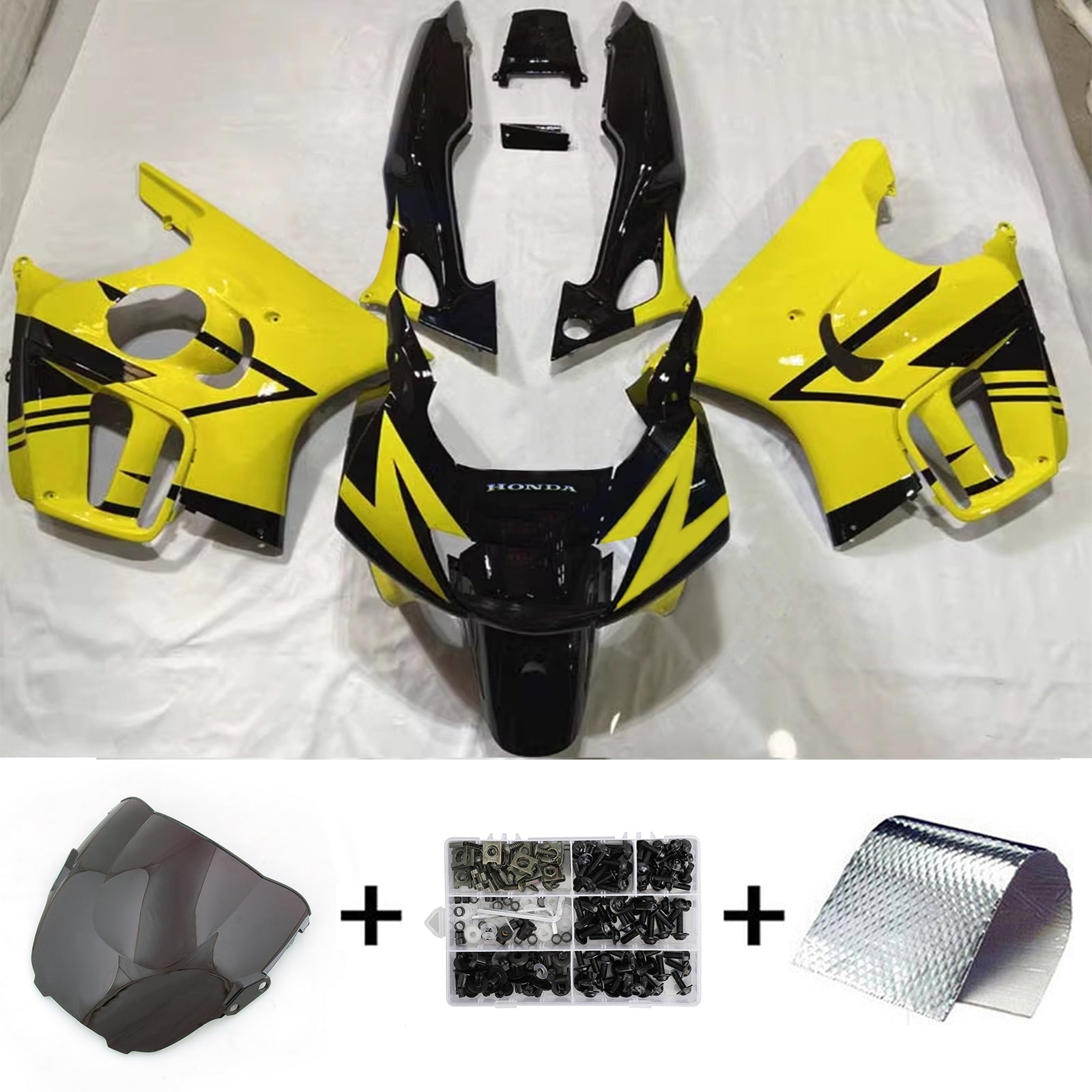Kit de carénage injecté en plastique ABS pour Honda CBR600 F3 1997-1998