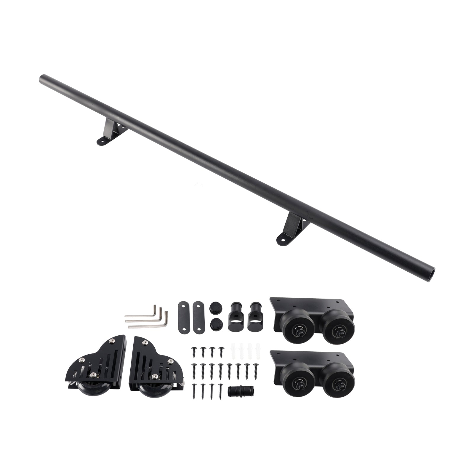 Zestaw Quincaillery do przesuwanej skali biblioteki toczącej się z hamulcem, okrągłe rurkę o 3,3 stóp