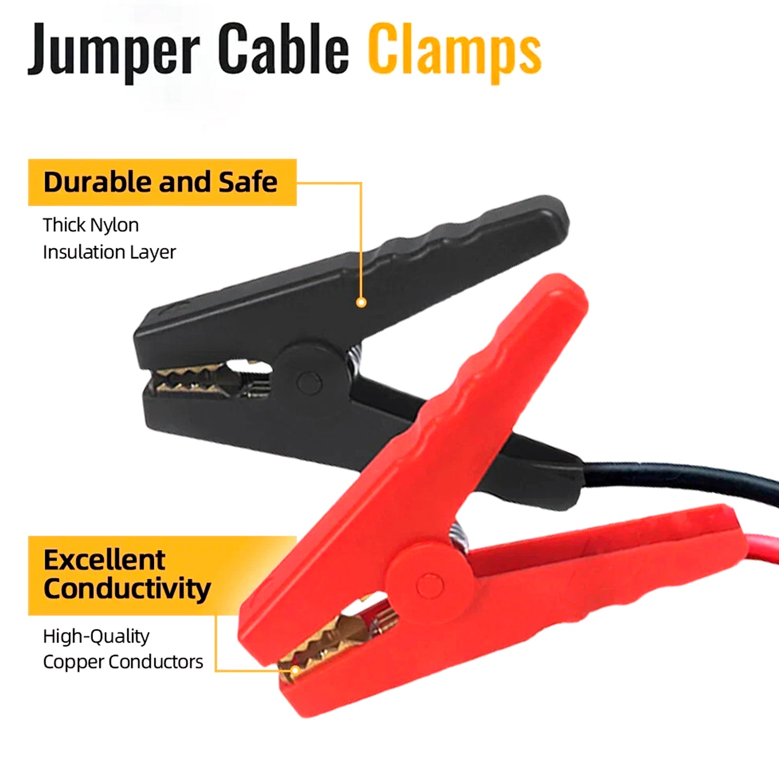 Kit d'allumage de batterie de voiture, kit d'alimentation de secours automobile, câble 12AWG