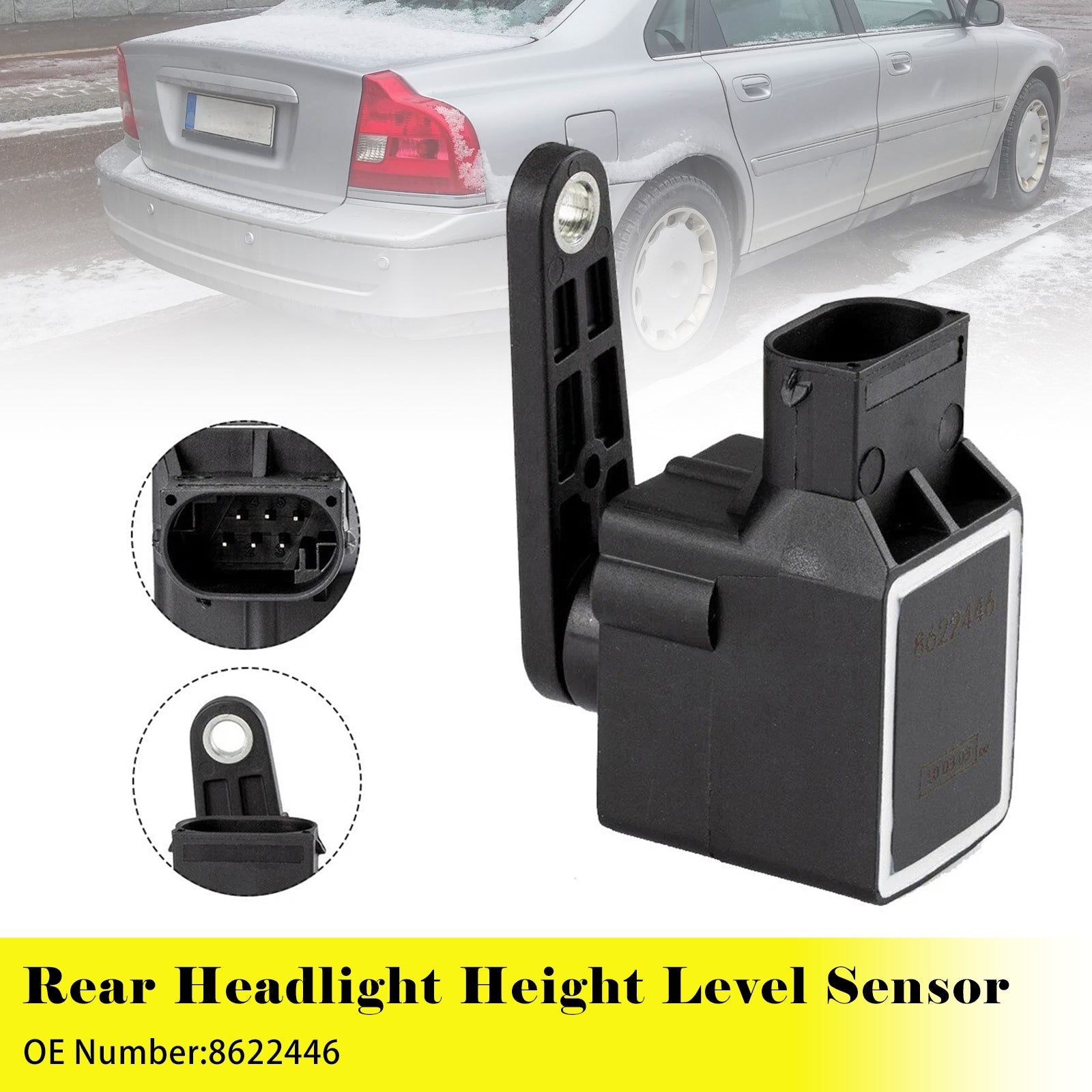 Sensore di altezza faro posteriore a 6 pin 8622446 per Volvo S60 S80 V70 XC90