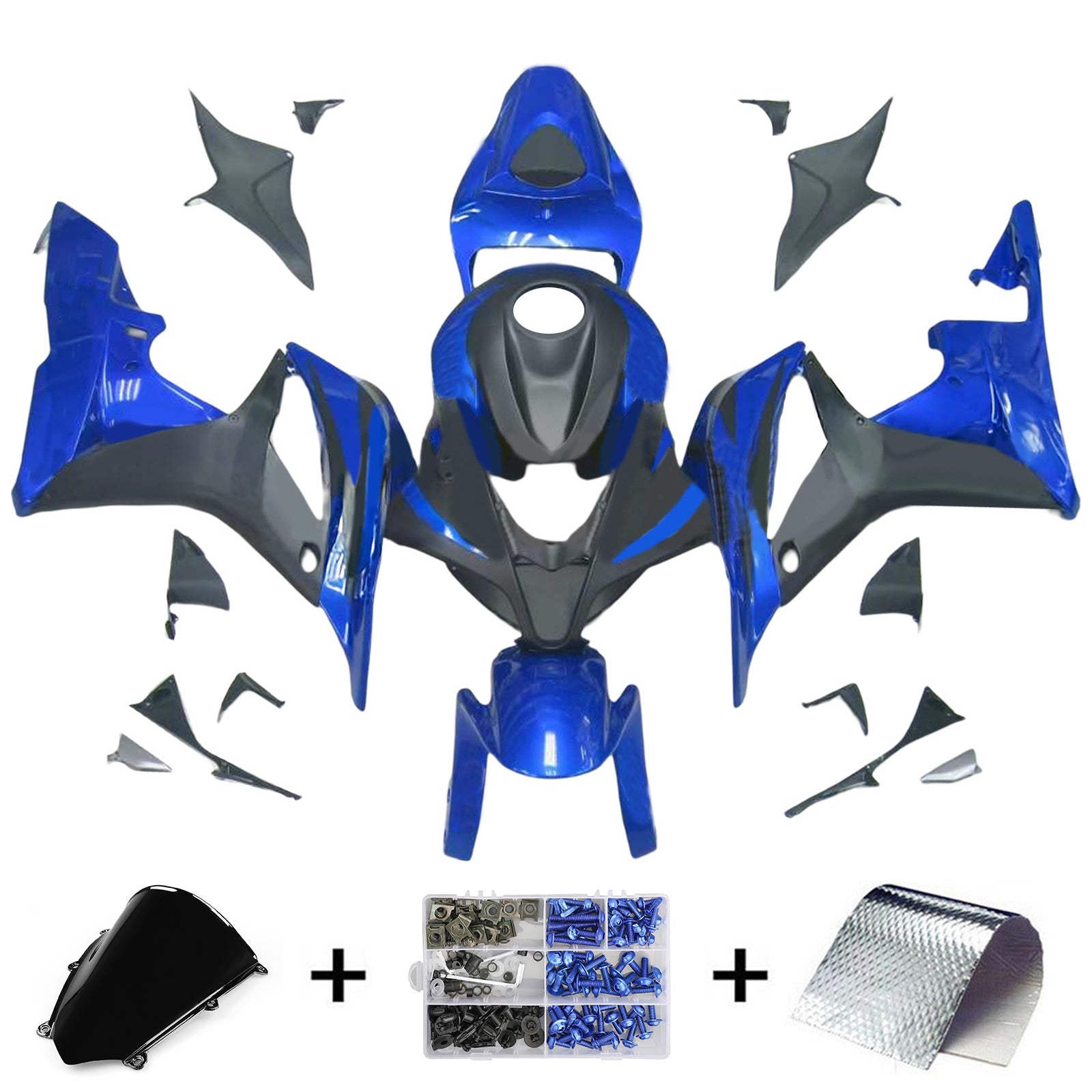 Kit de carénage par injection, carrosserie en plastique ABS pour Honda CBR600RR 2007-2008 F5