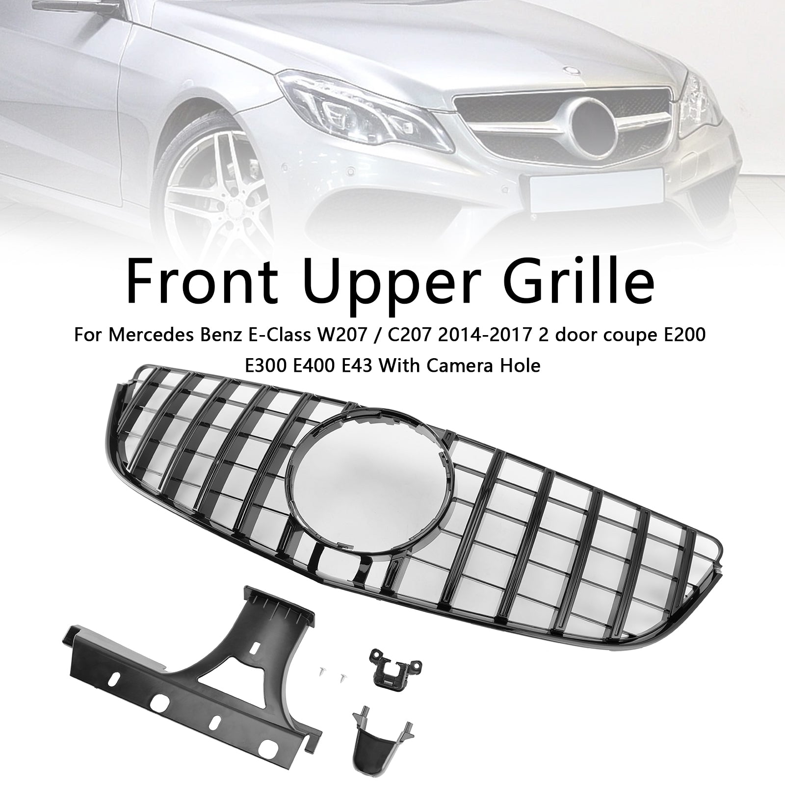 Sprednja odbijač GT Style za Mercedes E-razred W207 Kupe 2014–2017