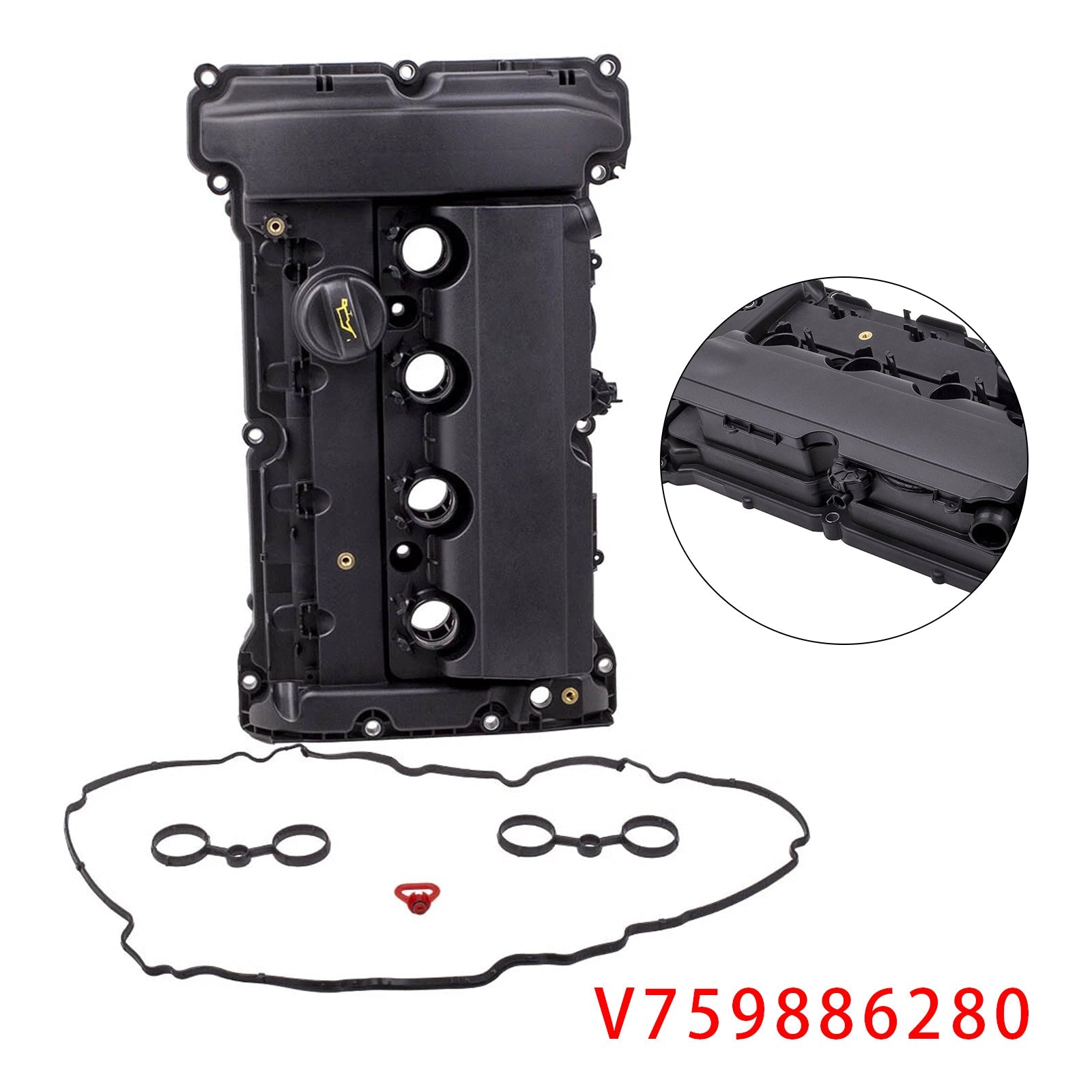 Kleppendeksel + pakking voor Peugeot 308 MK II 1.6, 1.6 T 125 (2013-2018) V759886280