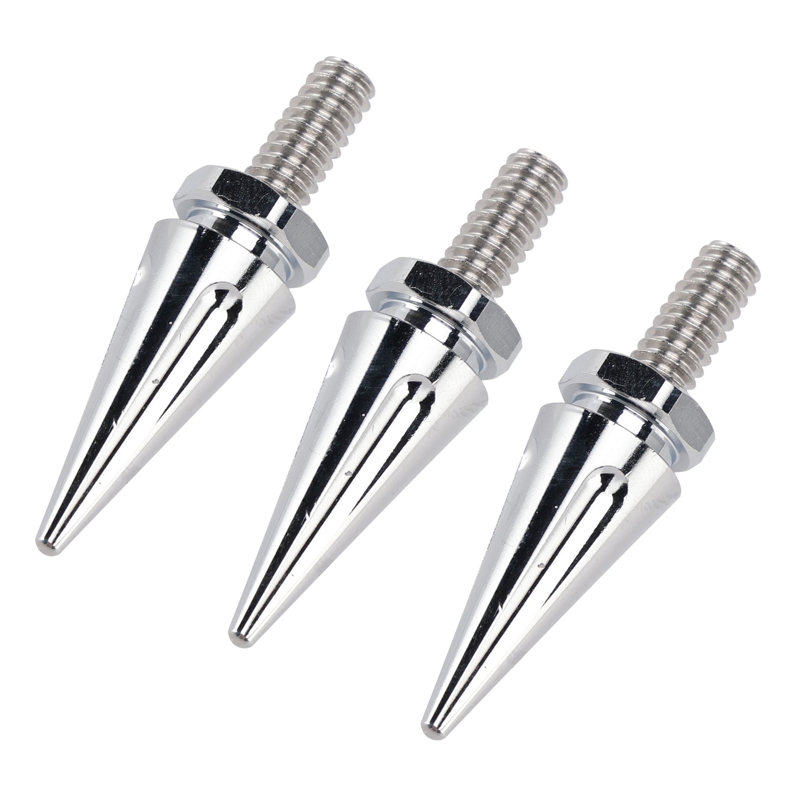 3 Spike Schroeven voor 96-13 Street Glide FLHX Electra Glide FLHT Voorruit Zilver