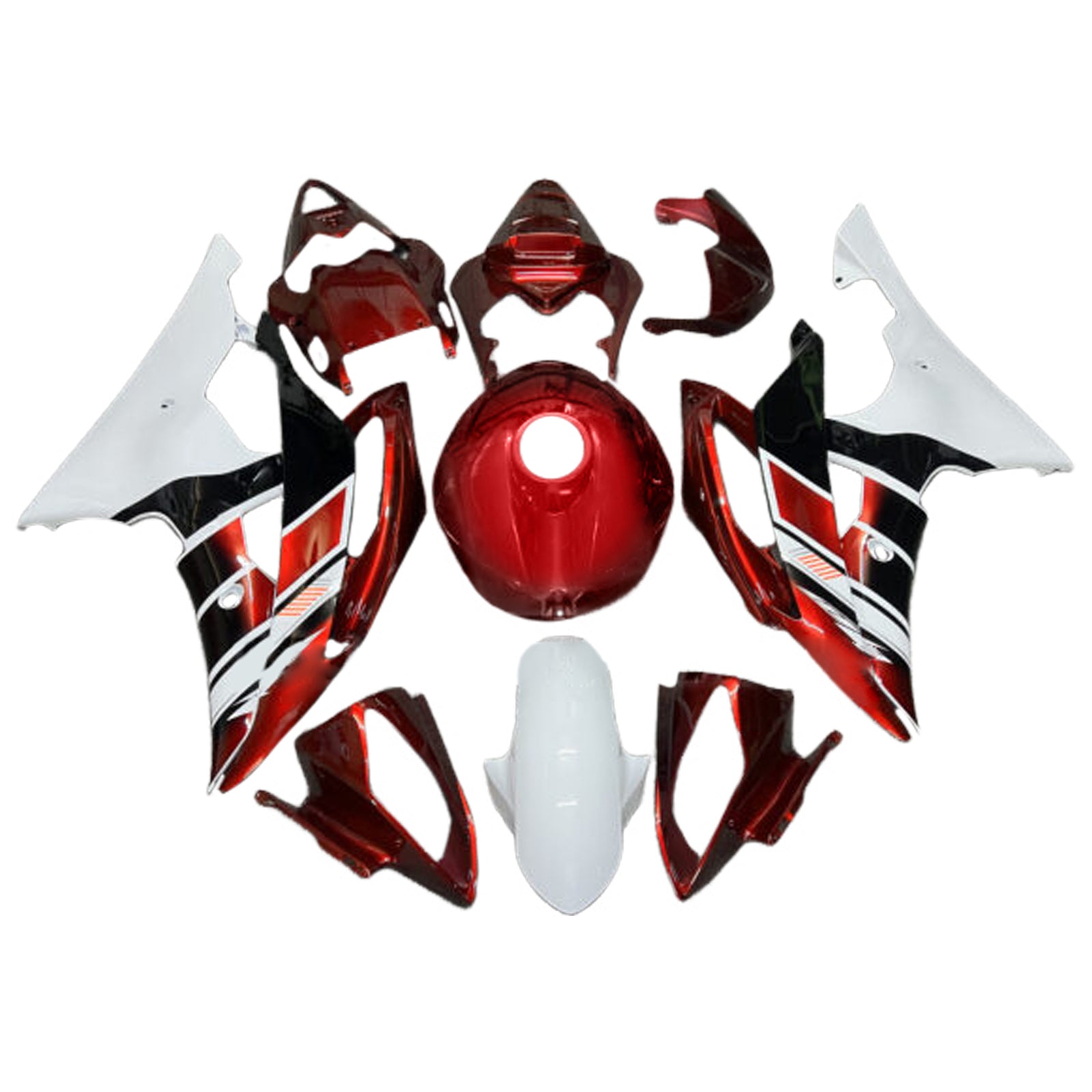 Kit de carénage injecté en plastique ABS pour Yamaha YZFR6 YZF-R6 2008-2016