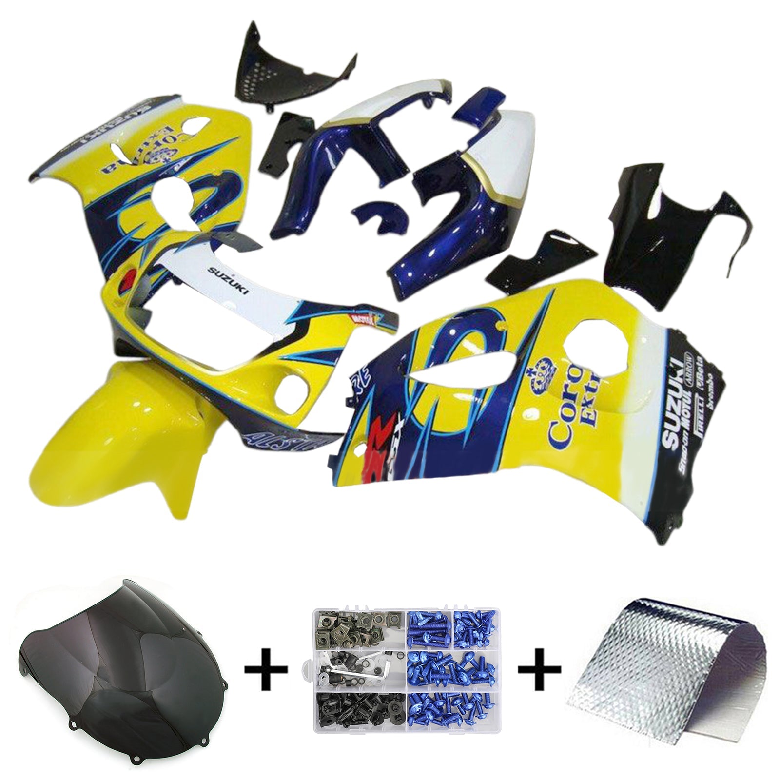 1996-2000 Suzuki GSXR600 1996-1999 GSXR750 Kit de carenado de inyección de carrocería